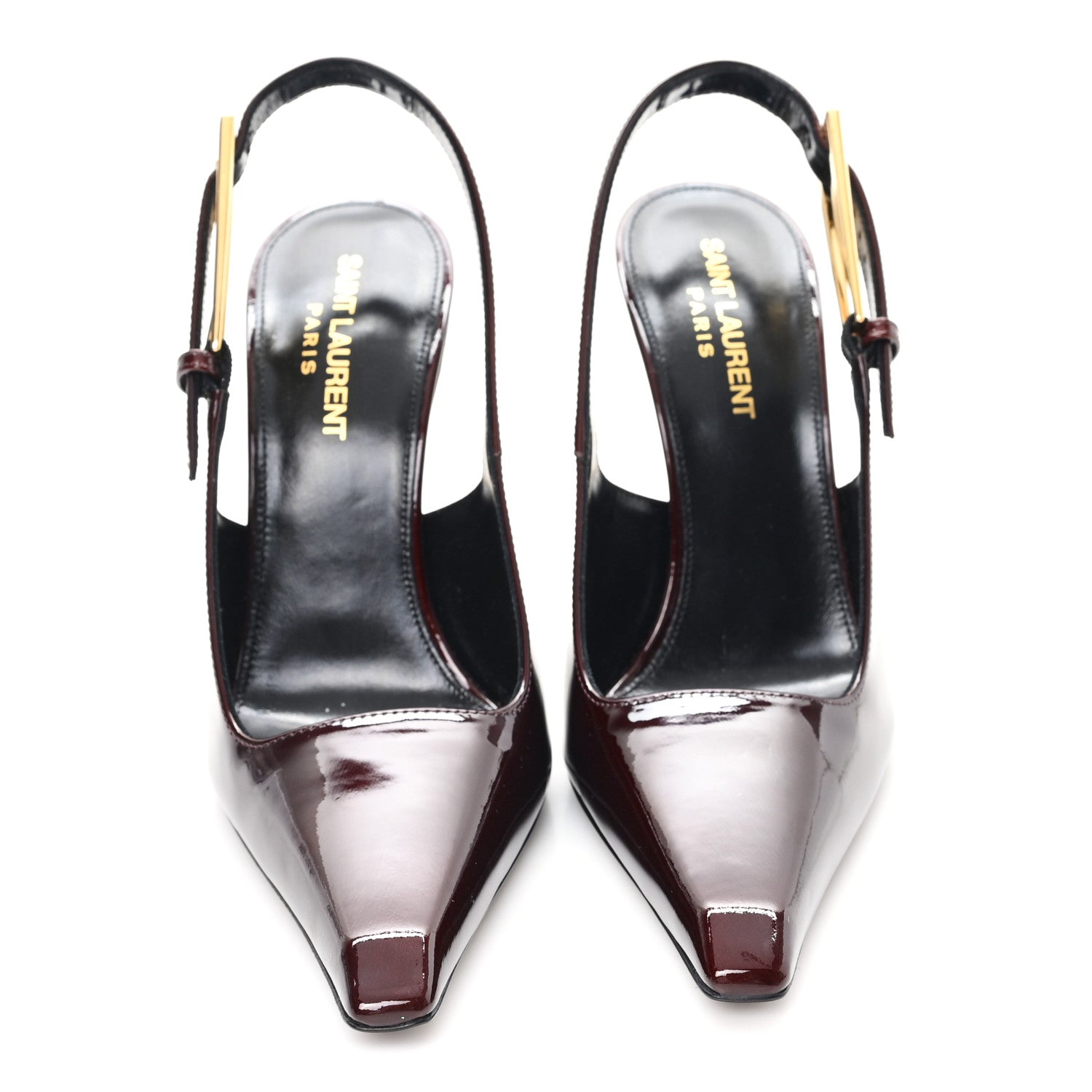 Vernice Gloss Lee 110 Slingback Pumps 36.5 Marron Glacé