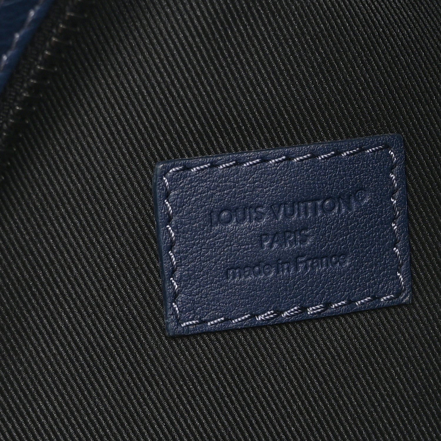 Calfskin Shadow Monogram Duo Slingbag Navy