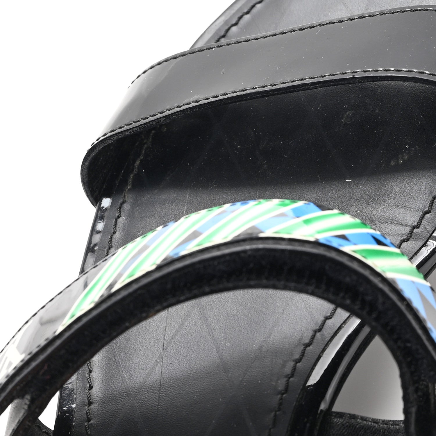 Patent Deep Sea Sandals 38 Black