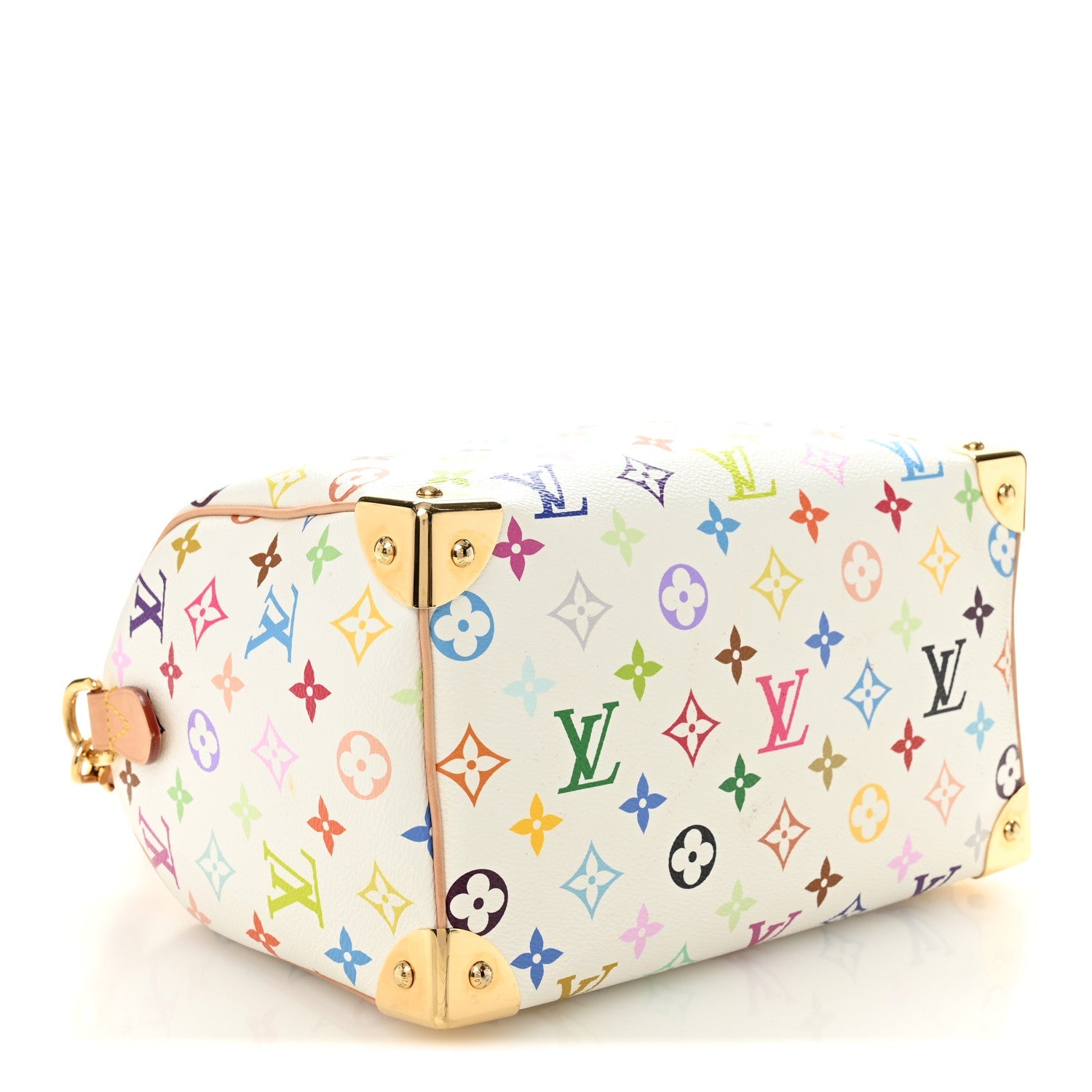 LV X TM Monogram Multicolor Speedy Bandouliere 25 White