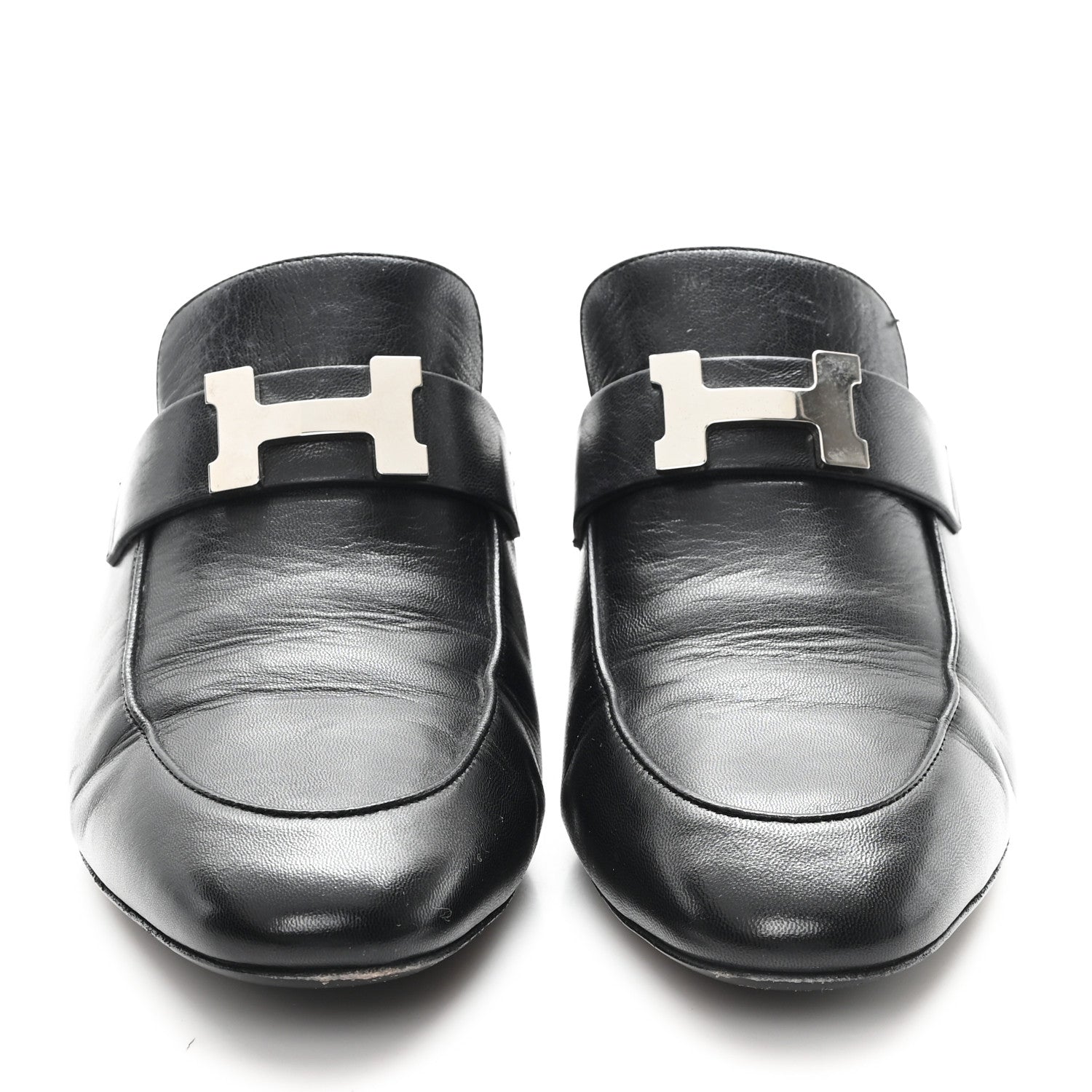 Goatskin Paradis Mules 37.5 Black