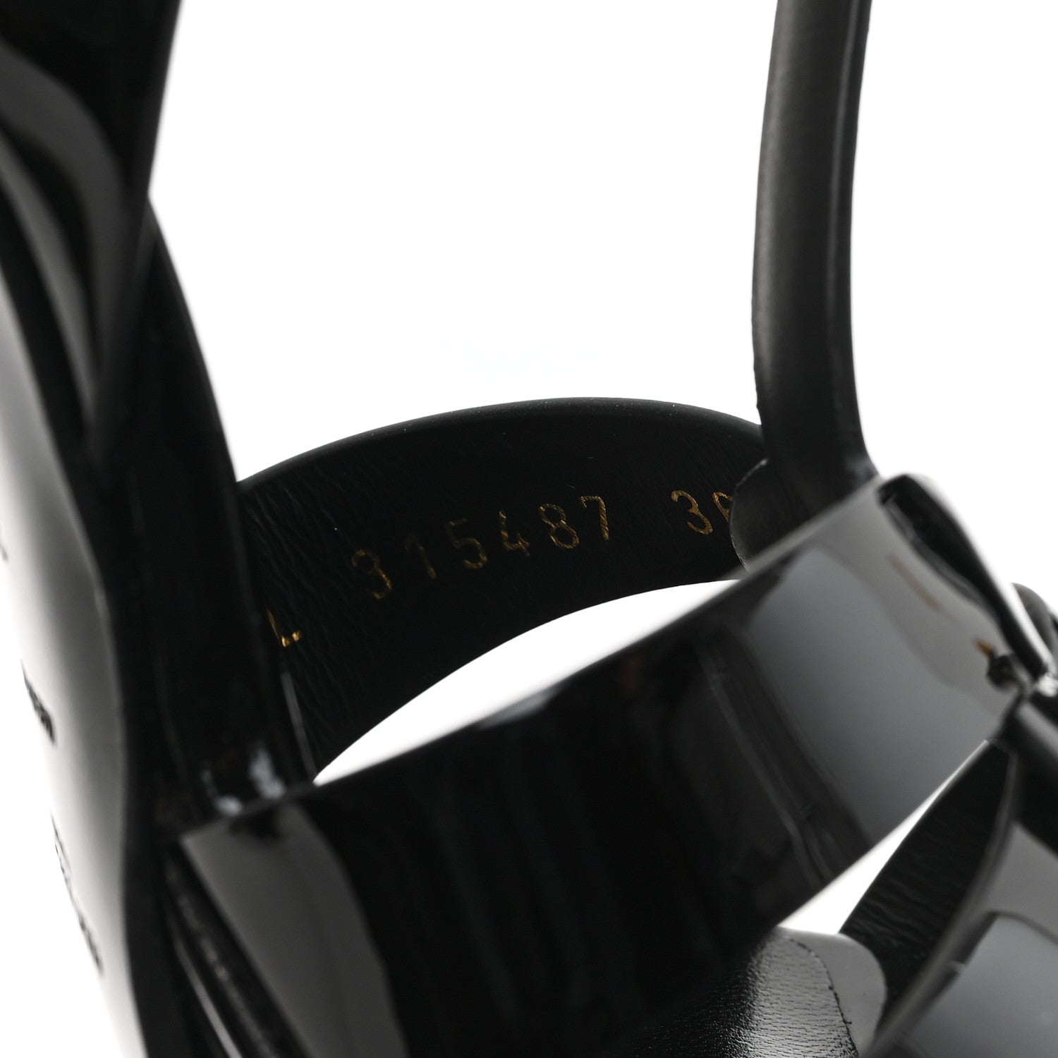 Patent Tribute 105 Platform Sandals 36 Black