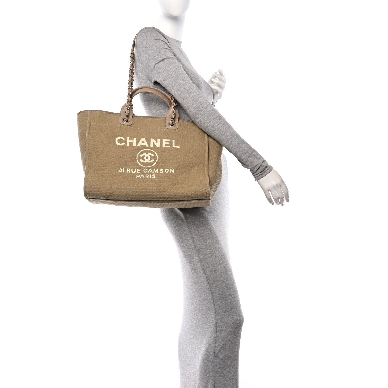 Mixed Fibers Medium Deauville Beige