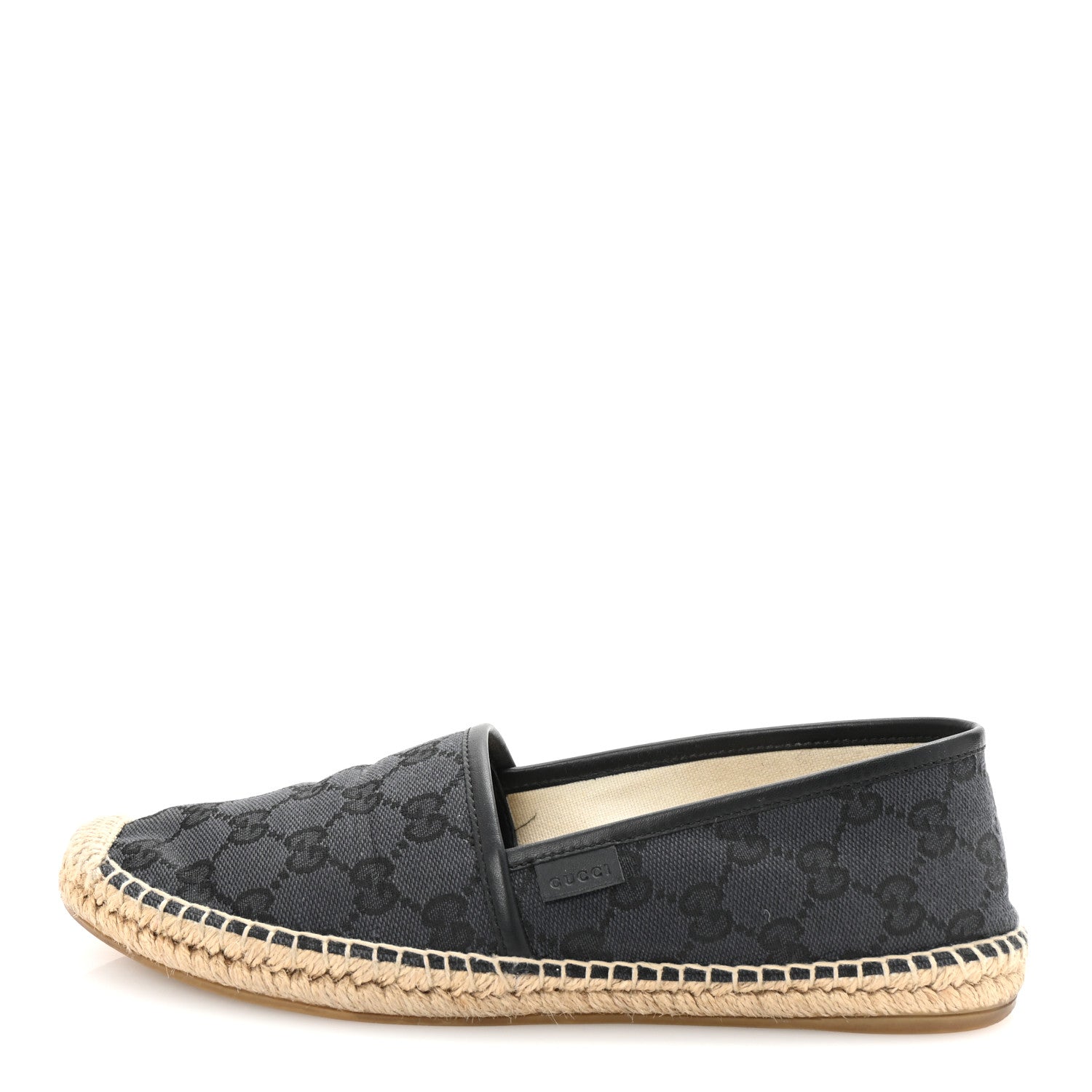 Monogram Espadrilles 38 Black