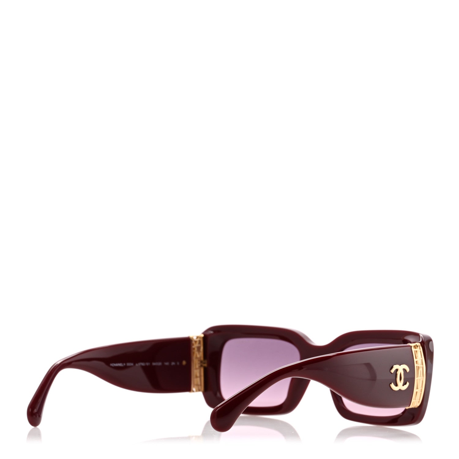 Acetate Rectangle Sunglasses 5534 Red