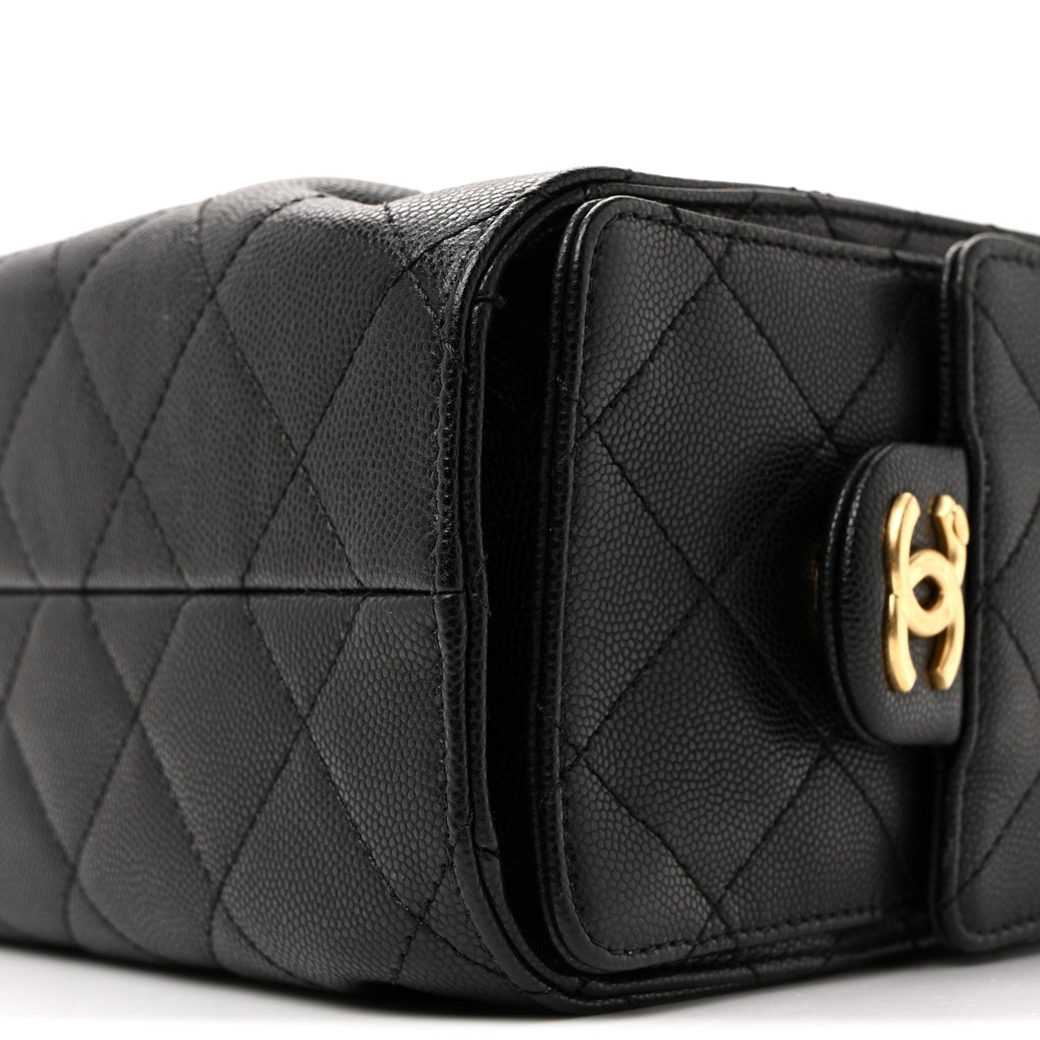 Caviar Quilted Mini Chanel 25 Handbag Black