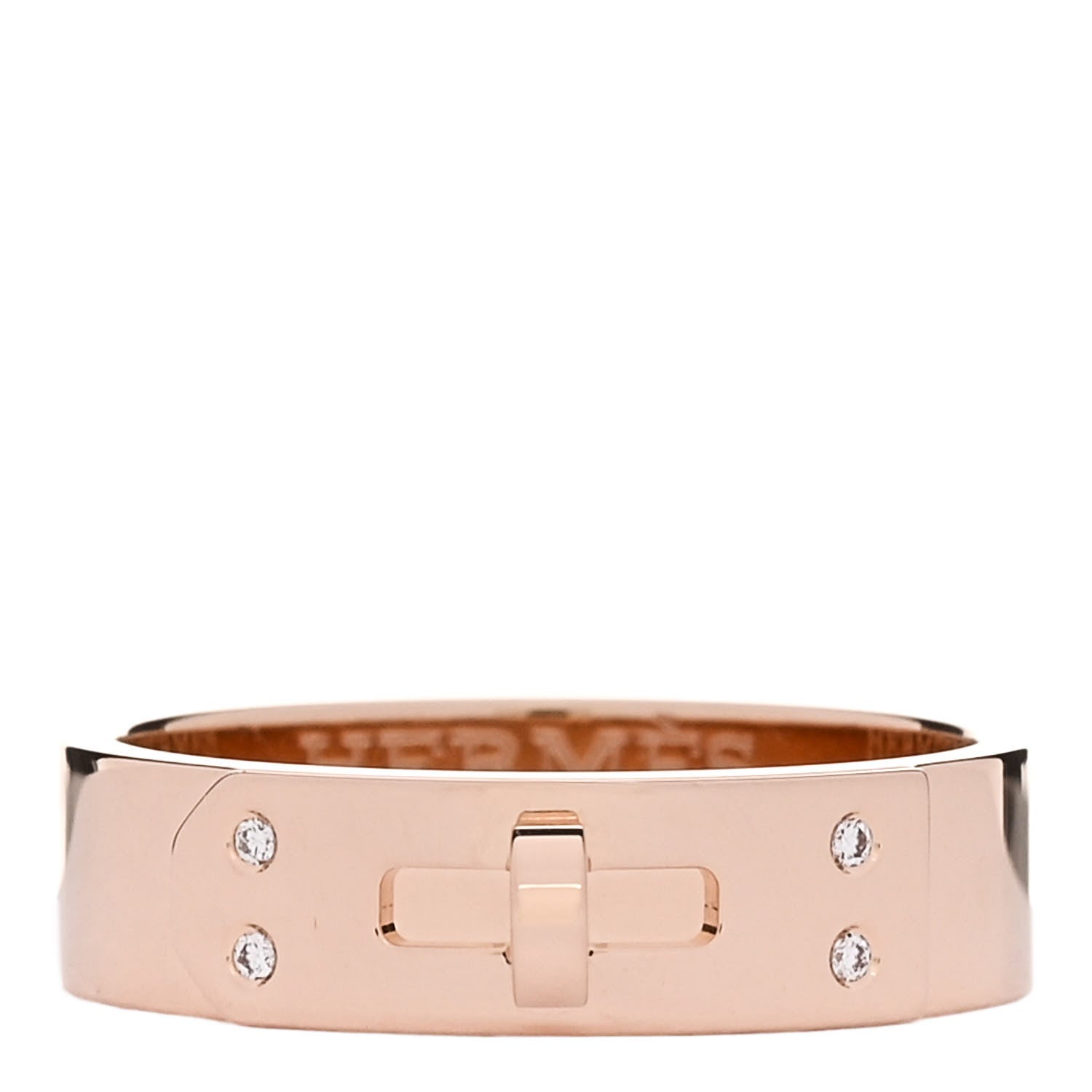 18K Rose Gold Diamond PM Kelly Ring 52 6