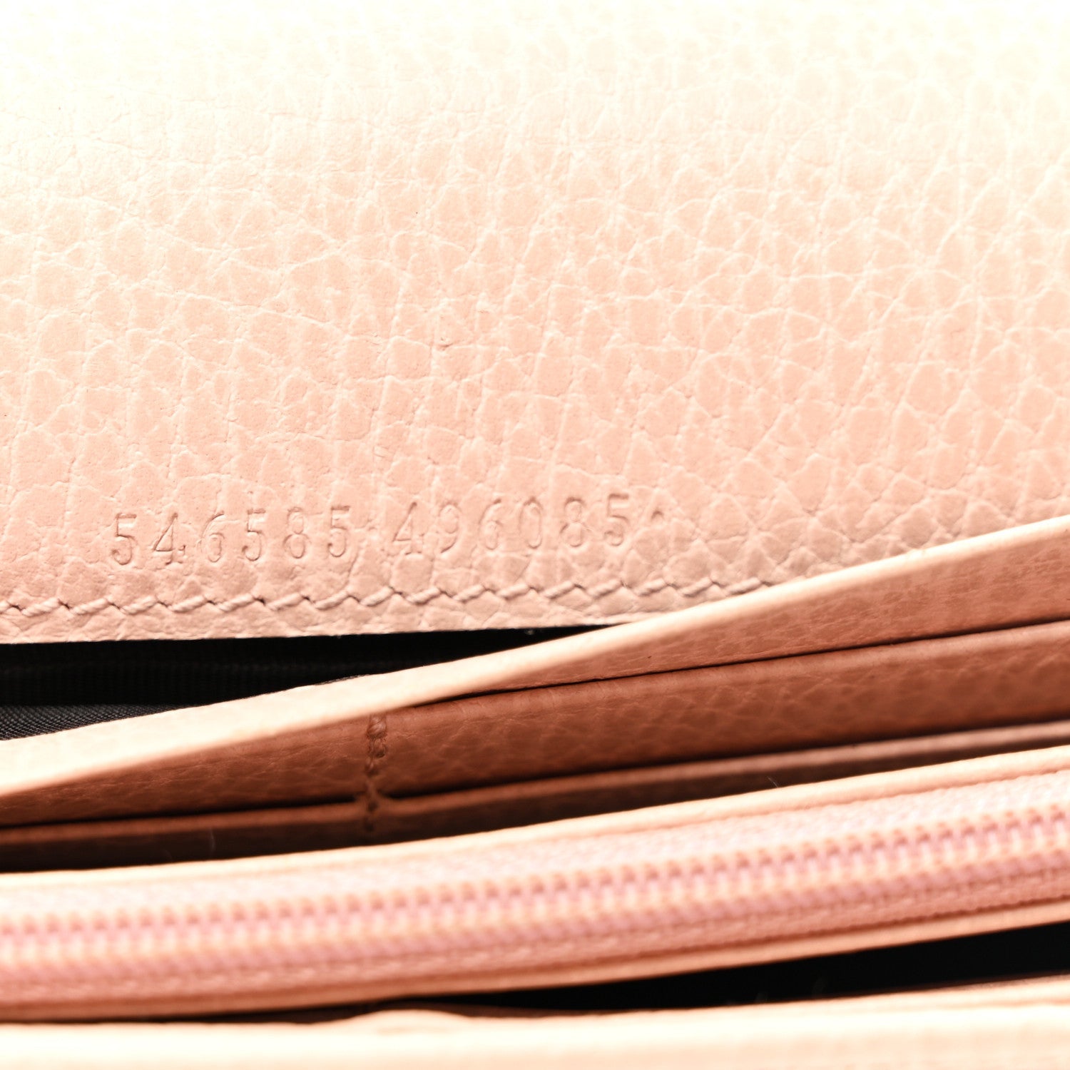 Dollar Calfskin Petite GG Marmont Wallet Chain Bag Porcelain Rose