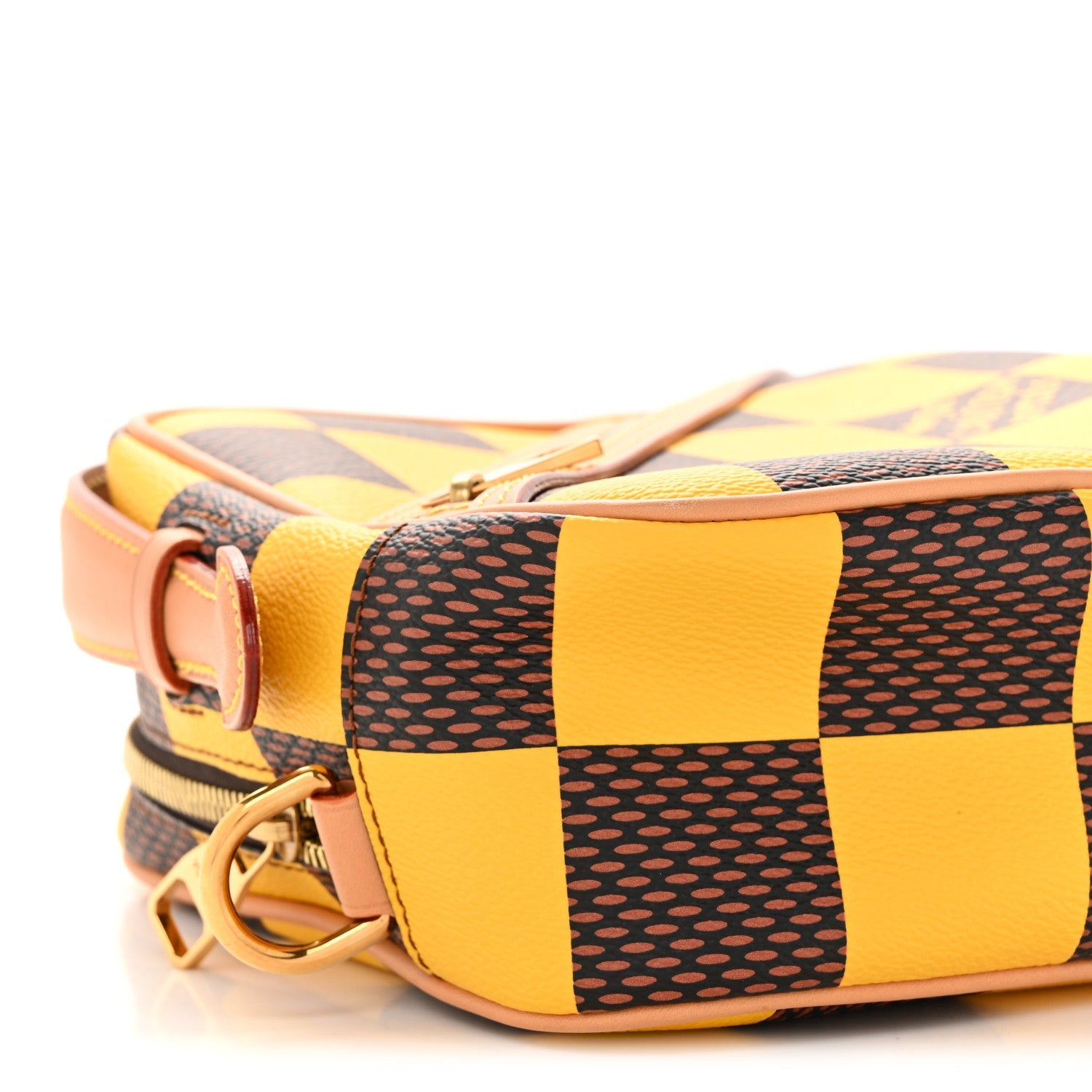 Damier Pop Chess Messenger Jaune Mat