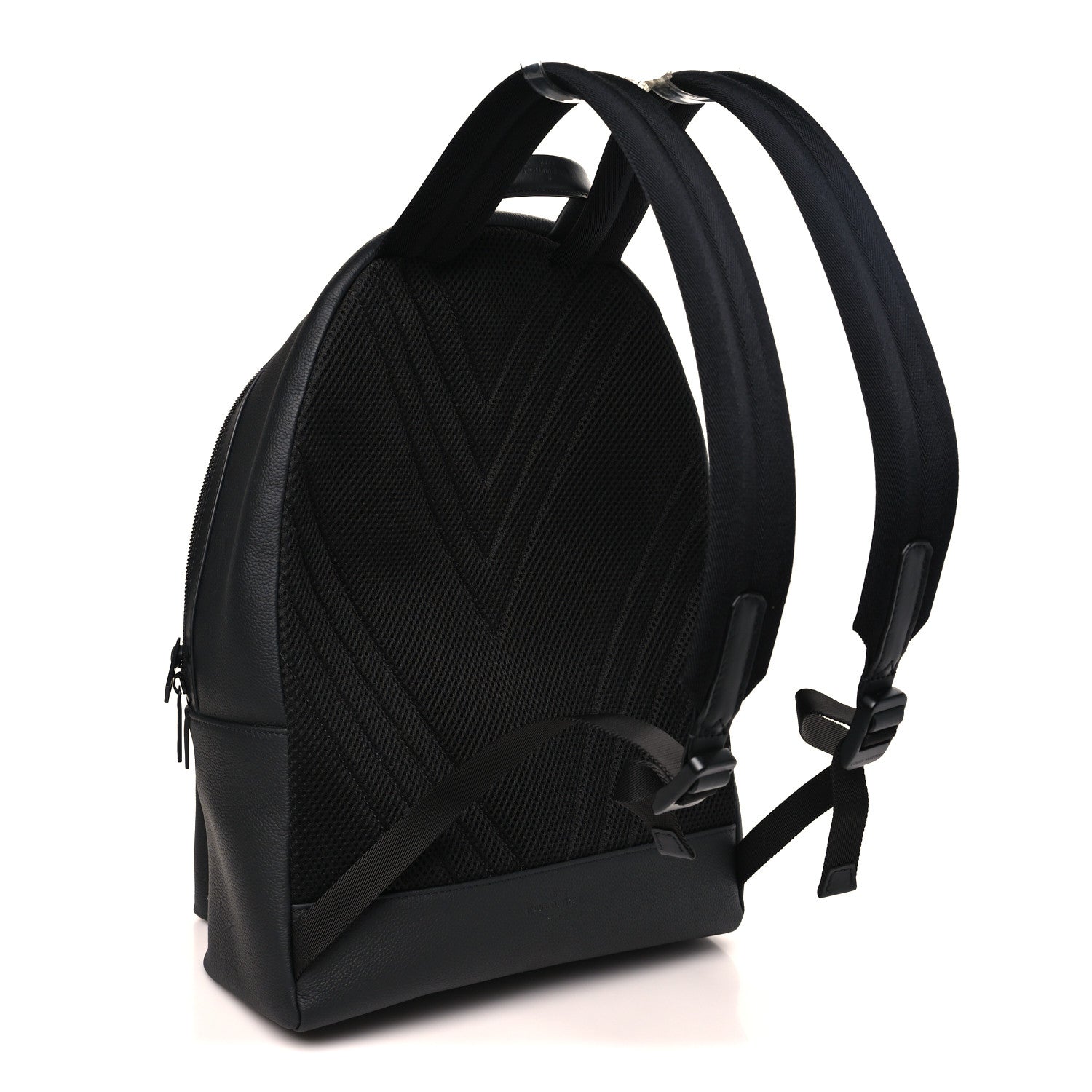 Grained Calfskin Aerogram Takeoff Backpack Black