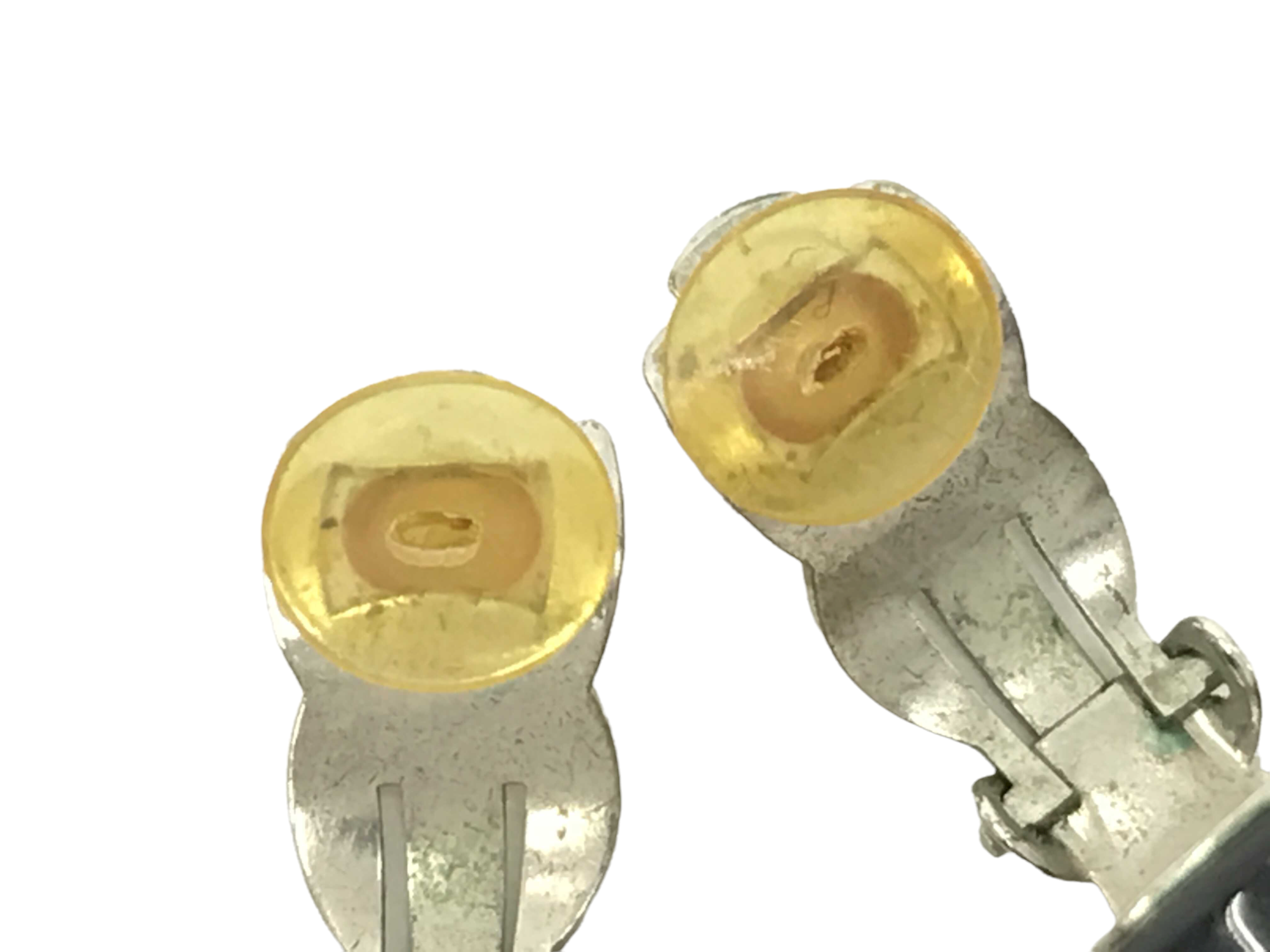 CC Mirror clipped earrings