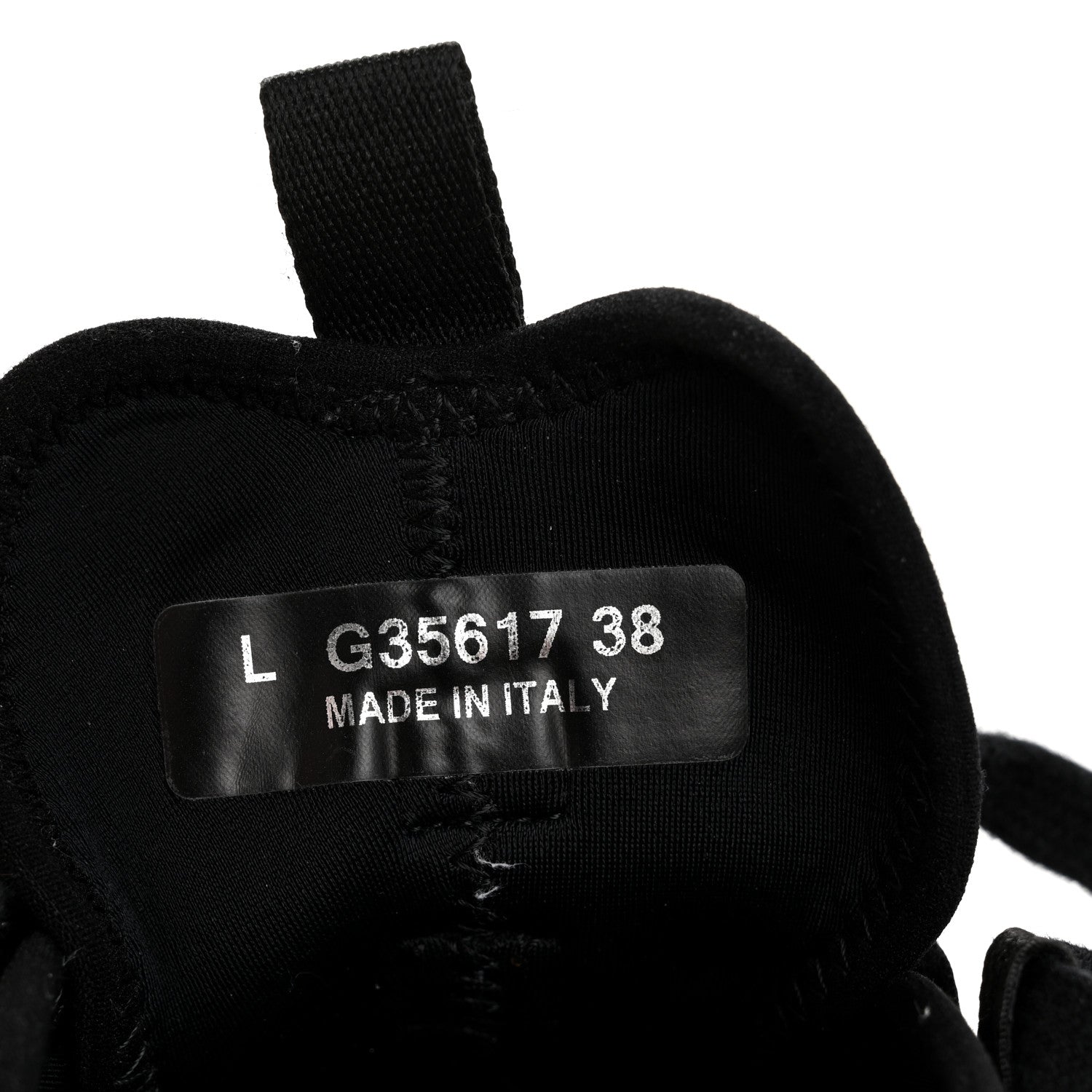 Velvet Calfskin Mixed Fibers CC Sneakers 38 Black
