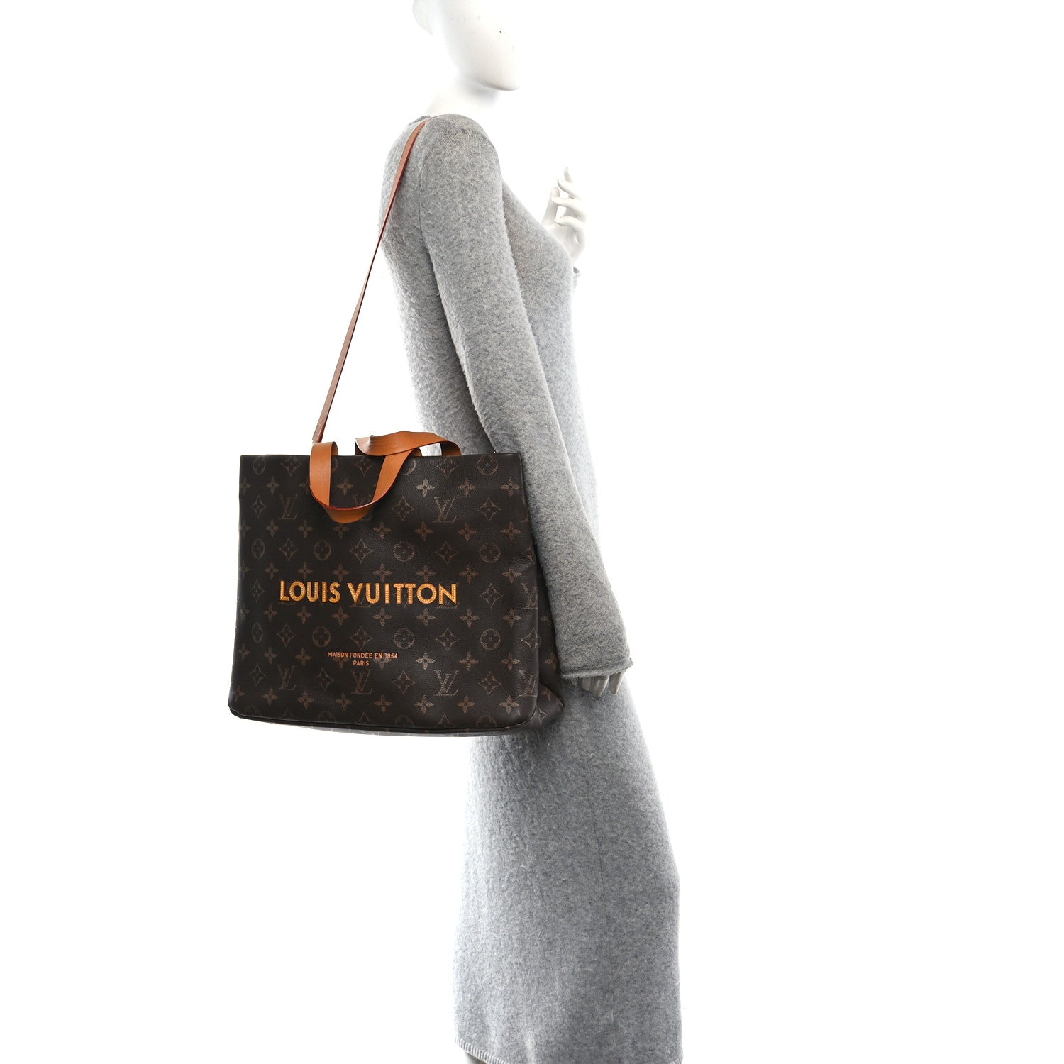 Calfskin Monogram Shopper Tote MM