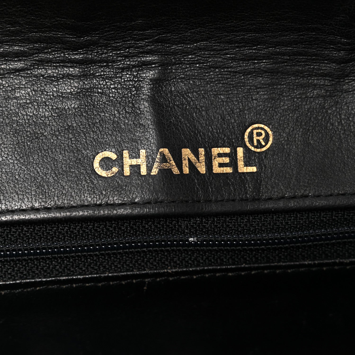 Lambskin Quilted Single Flap Black White