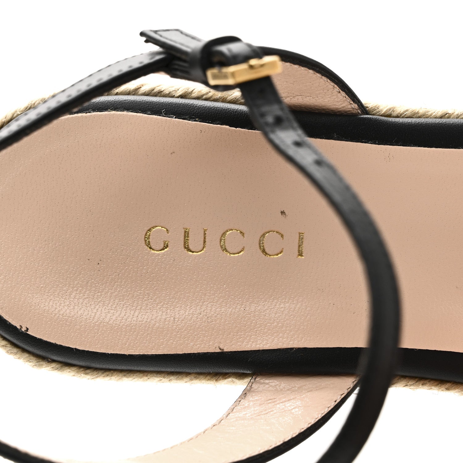 Galassia Aitana Espadrille 10/95mm Wedge Sandals 36.5 Black