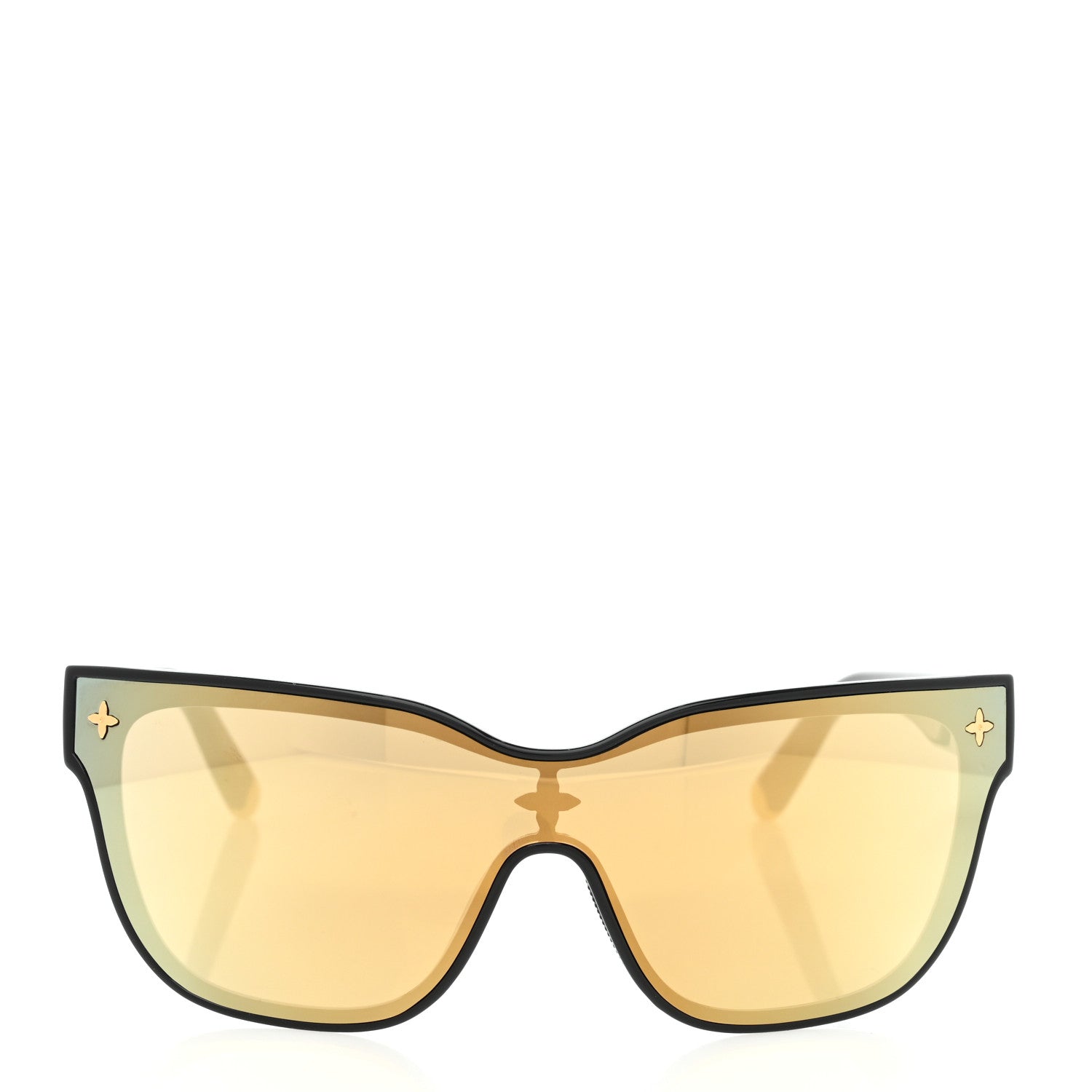 Nylon LV Shadow Square Sunglasses Z1843U Black