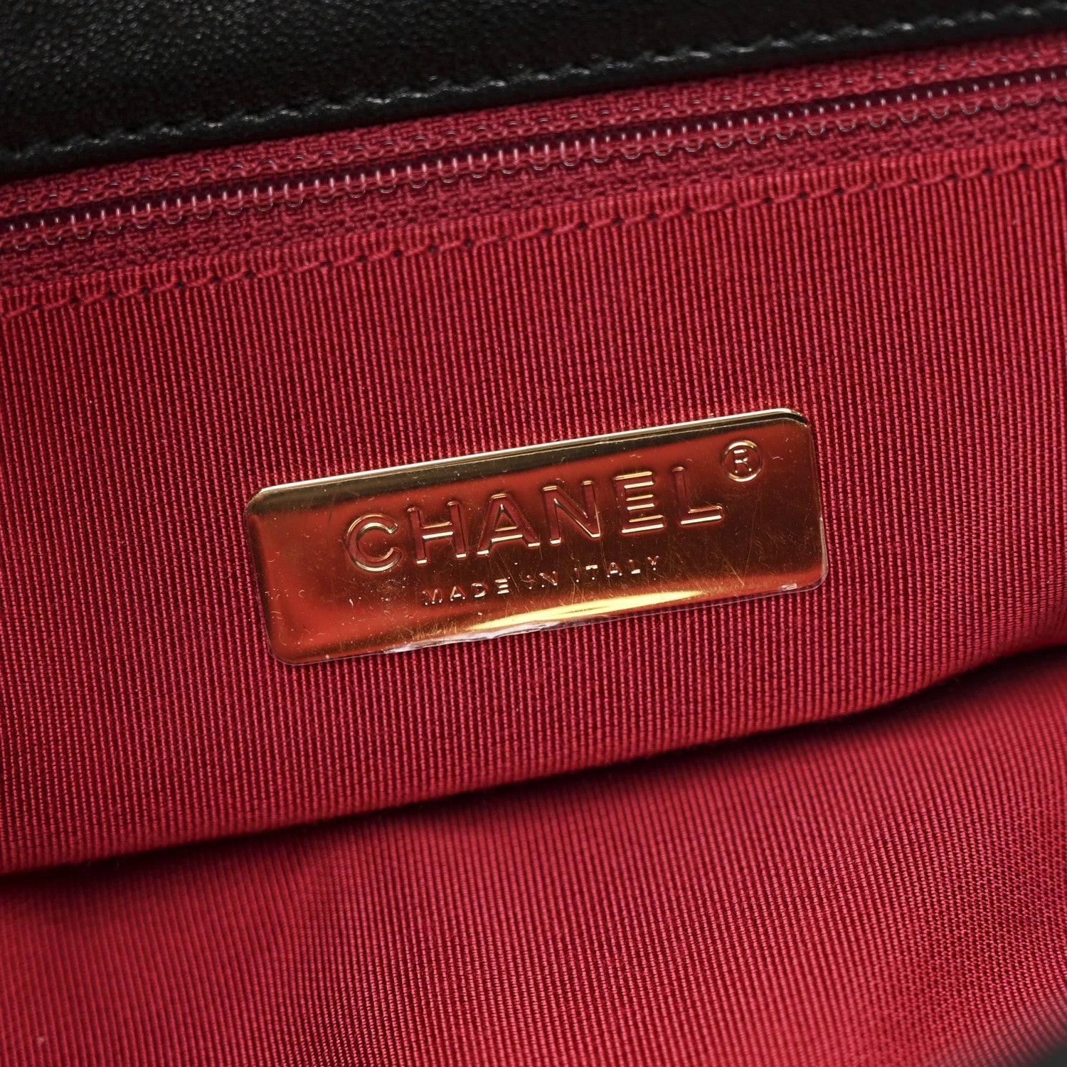 Lambskin Quilted Large Chanel 19 Flap Black