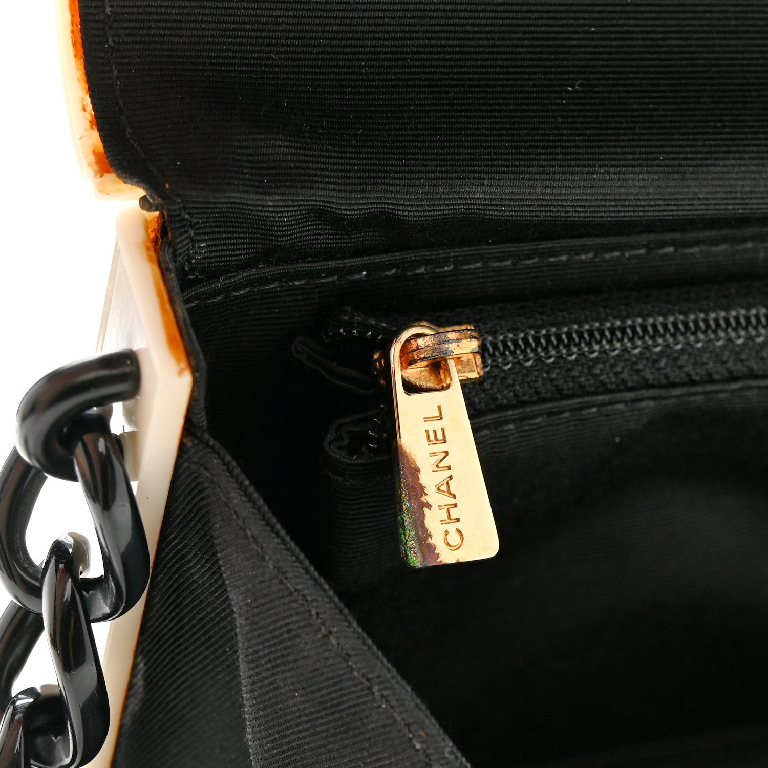 Acrylic Single Flap Black White