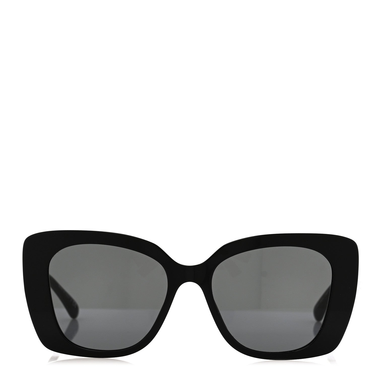 Acetate Strass Square Sunglasses 5422-B-A Black White