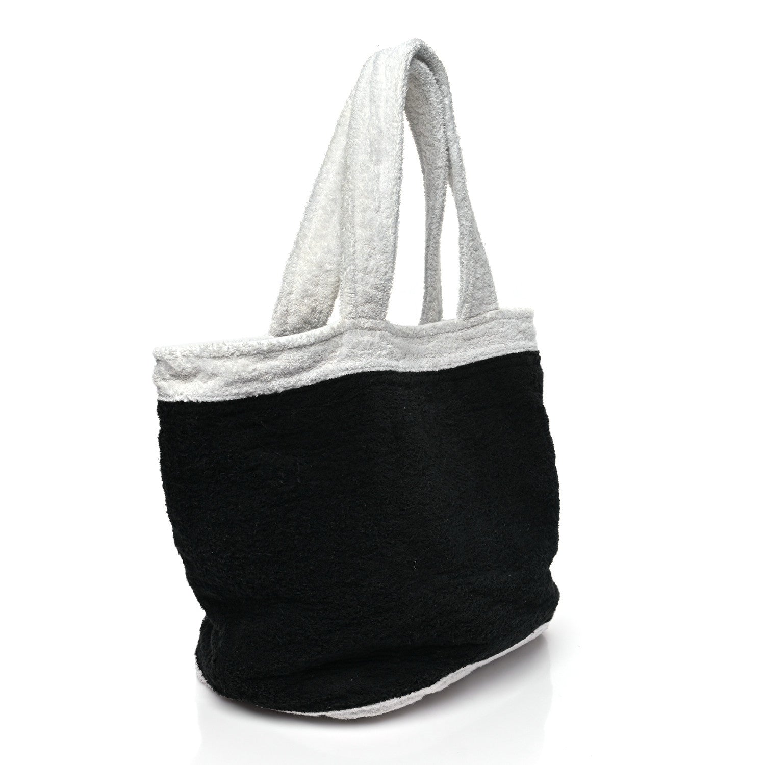 Terry Cotton CC Beach Tote Towel Set Black White