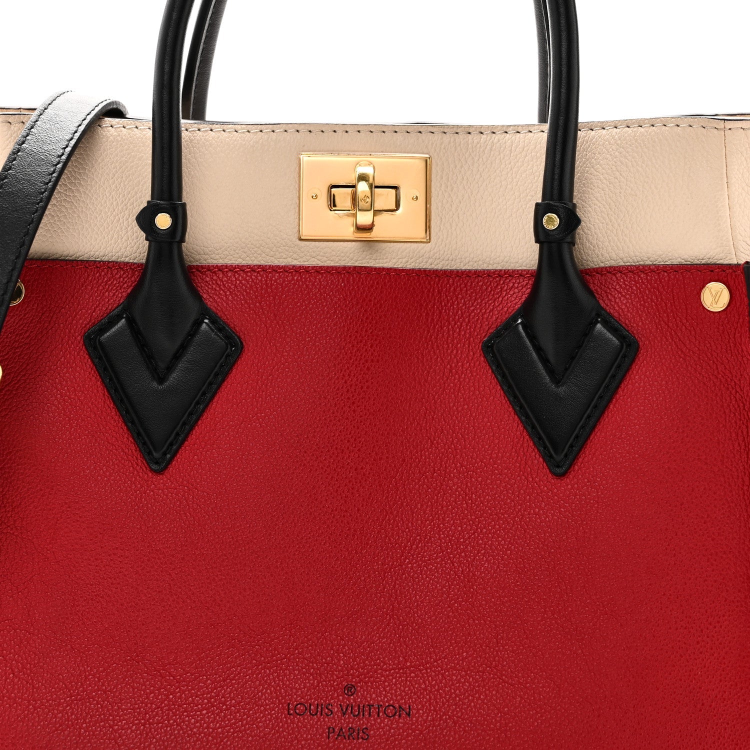 Calfskin Monogram On My Side Pirate Red