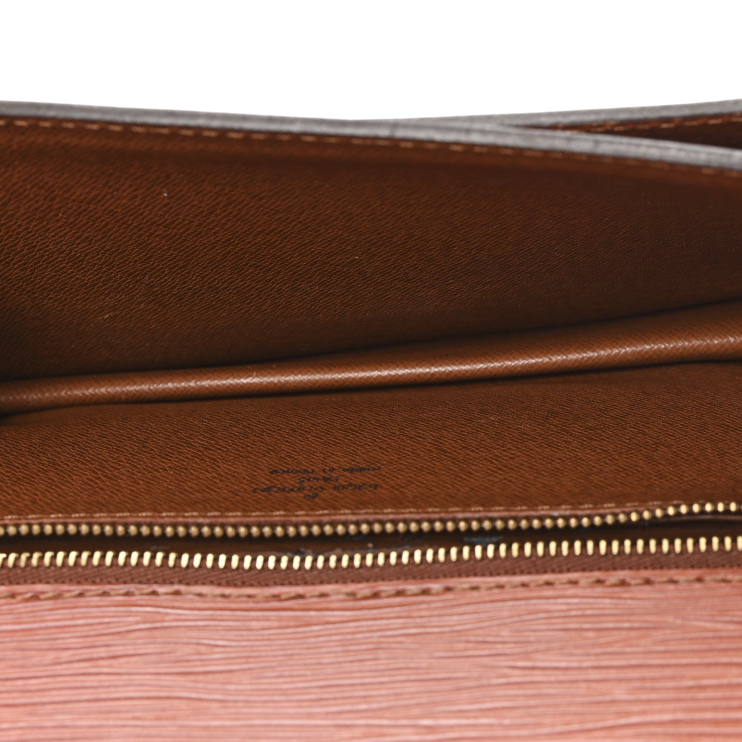 Epi Pochette Sellier Dragonne Clutch Fawn