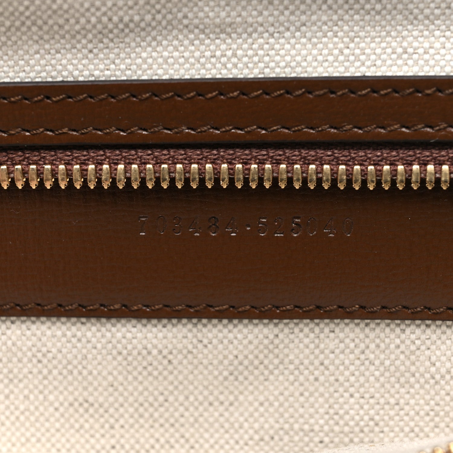 GG Supreme Monogram Azalea Calfskin Retro Interlocking G Garment Bag Beige Ebony Brown Sugar