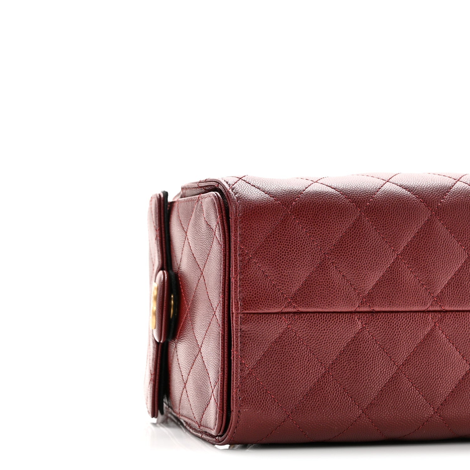 Caviar Quilted Small Chanel 25 Handbag Burgundy