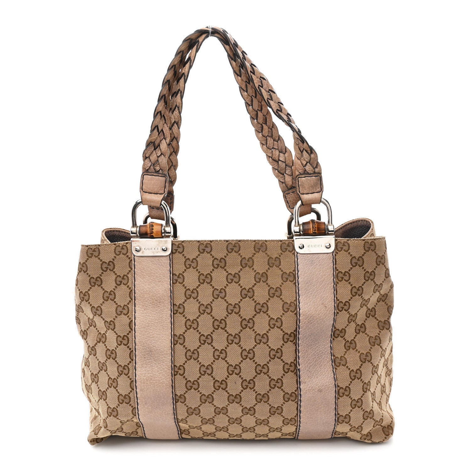 Monogram Medium Bamboo Bar Tote Blue