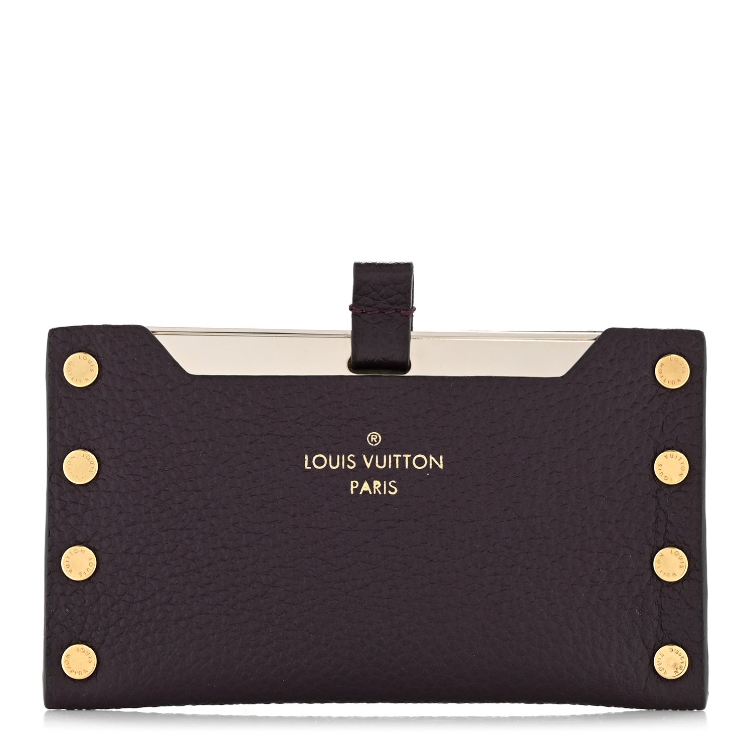 Cuir Rivets Mirror Case Quetsche