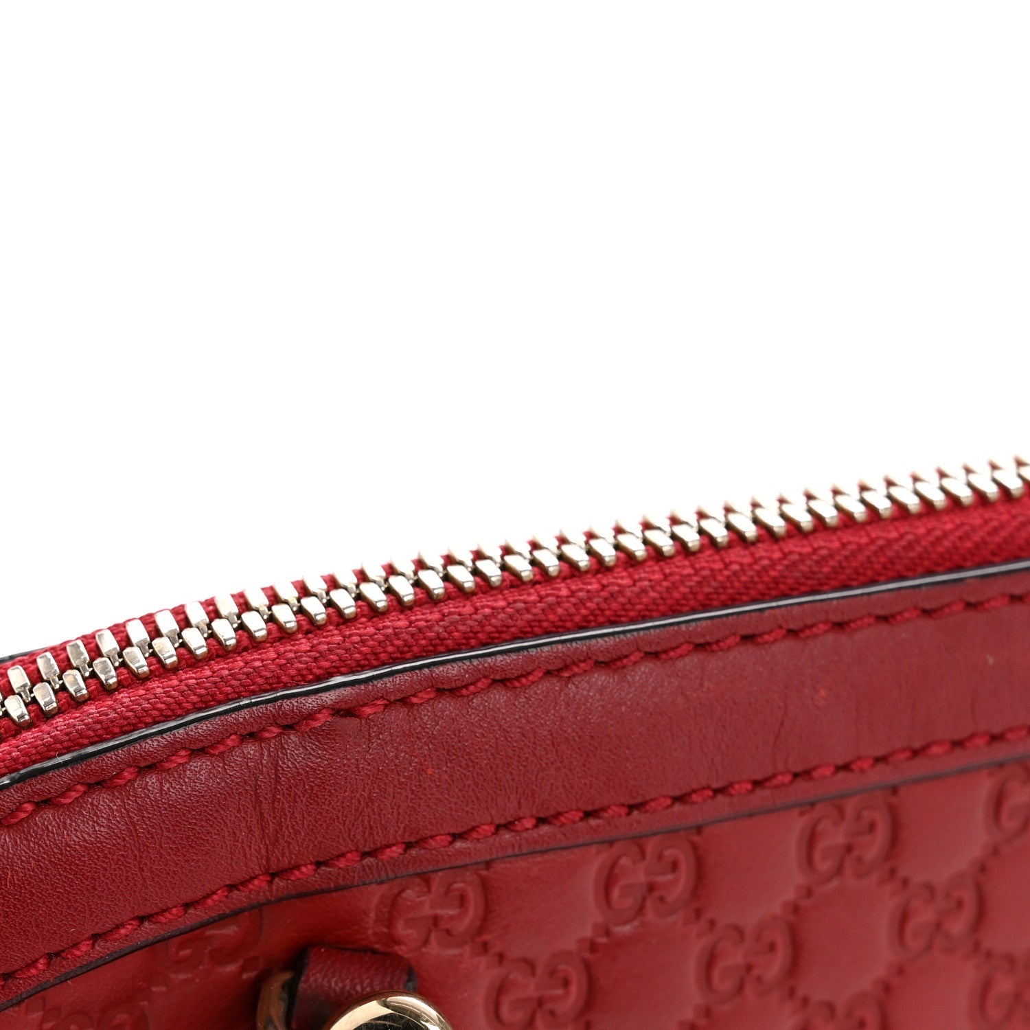 Soft Microguccissima Mini Dome Bag Red