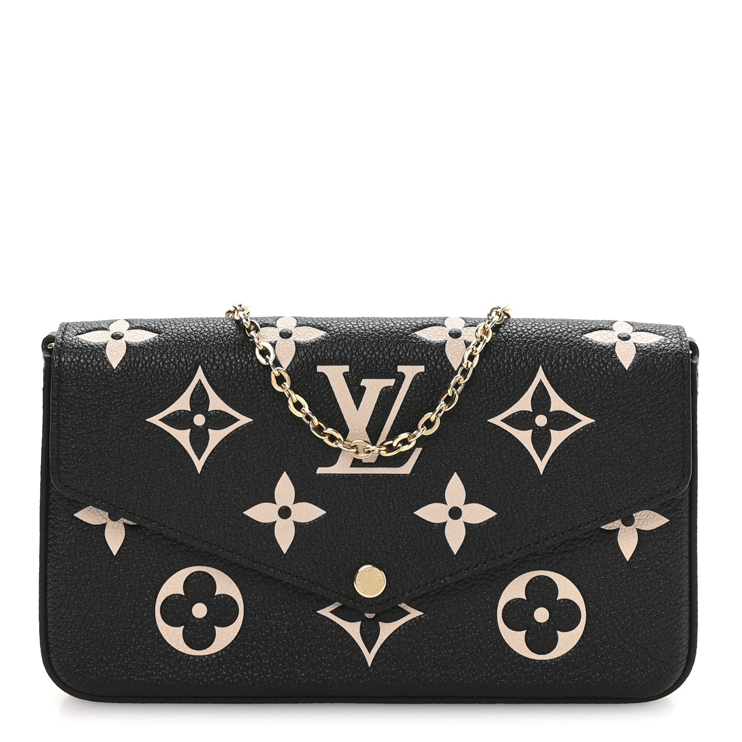 Empreinte Monogram Giant Felicie Pochette Black Beige