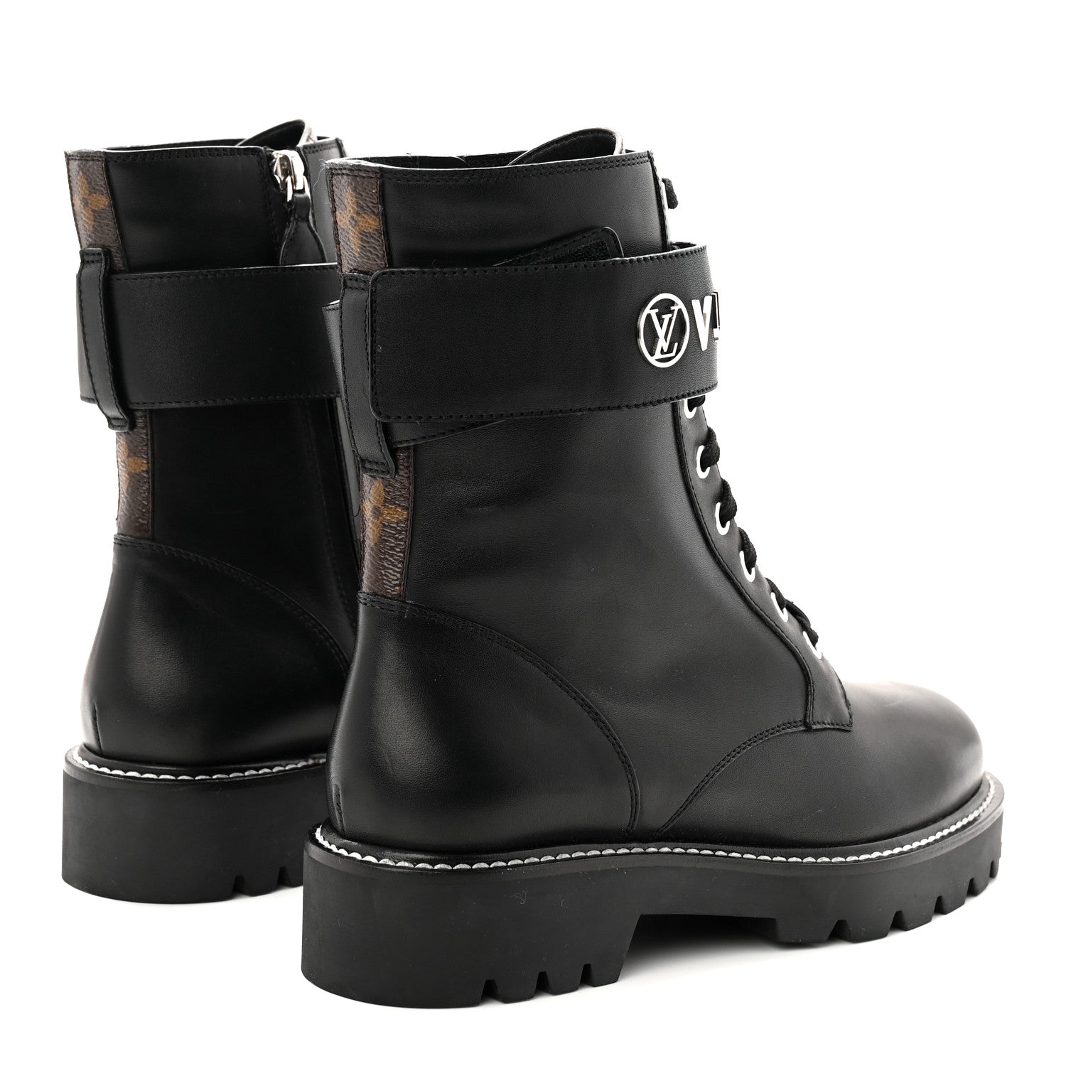 Calfskin Territory Flat Ranger Boots 38 Black