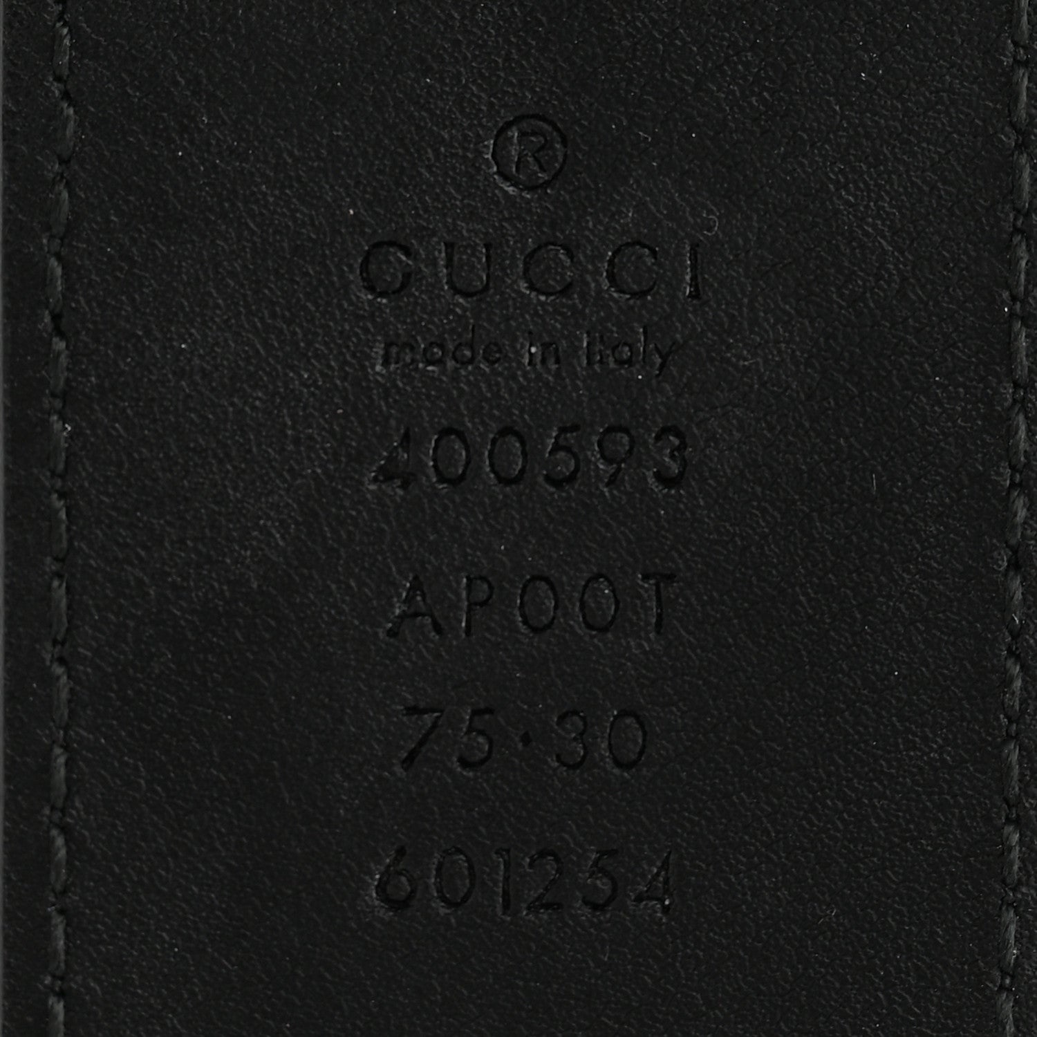 Calfskin Double G 40mm Belt 75 30 Black