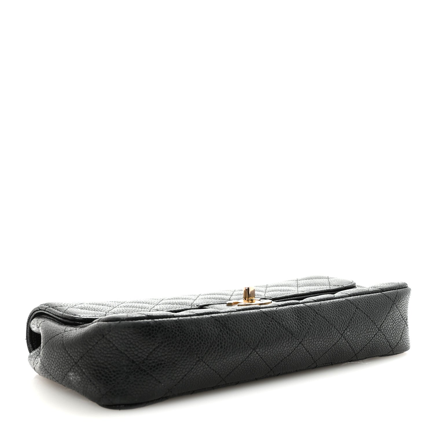 Caviar Quilted East West Flap Black