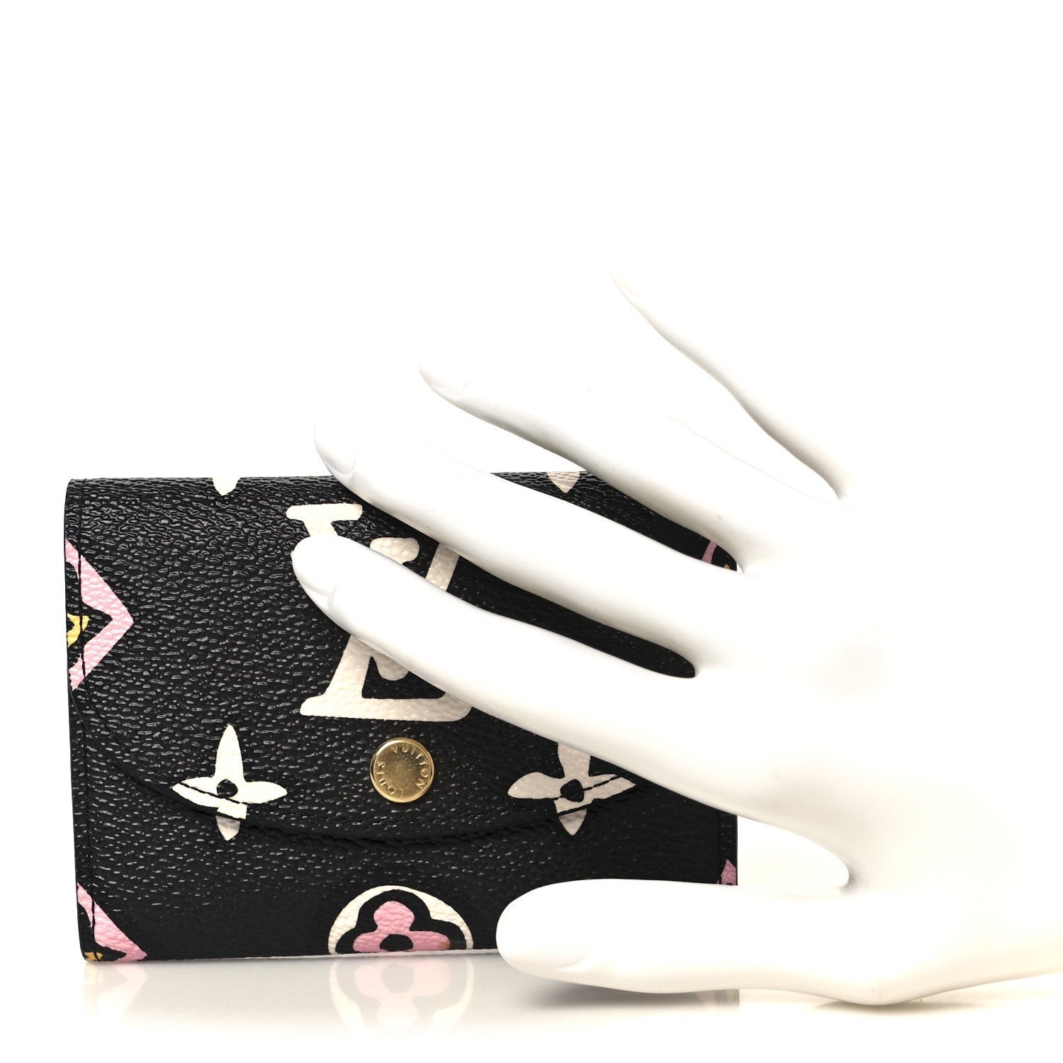 Monogram Giant Wild At Heart Rosalie Coin Purse Black