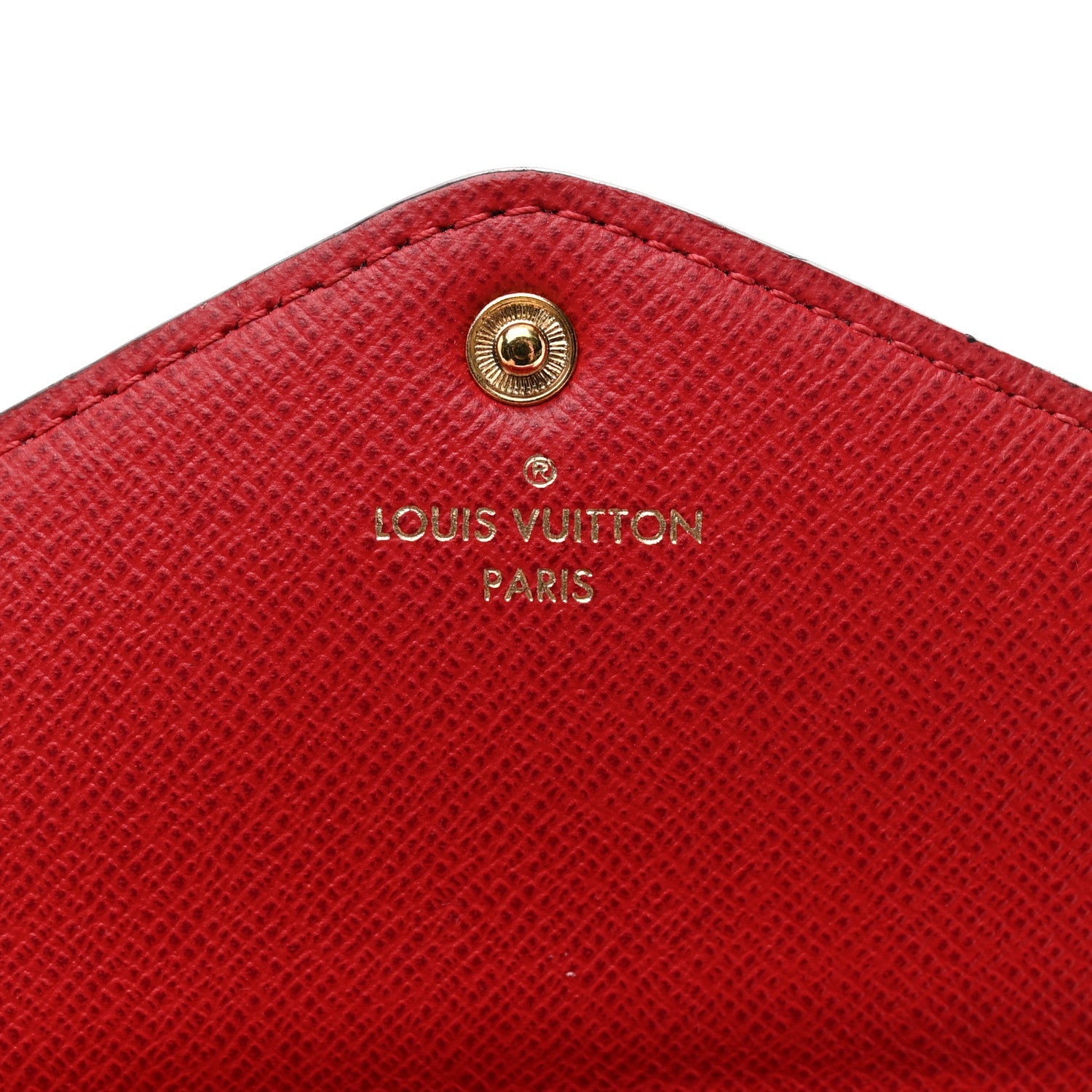Damier Ebene Josephine Wallet Red