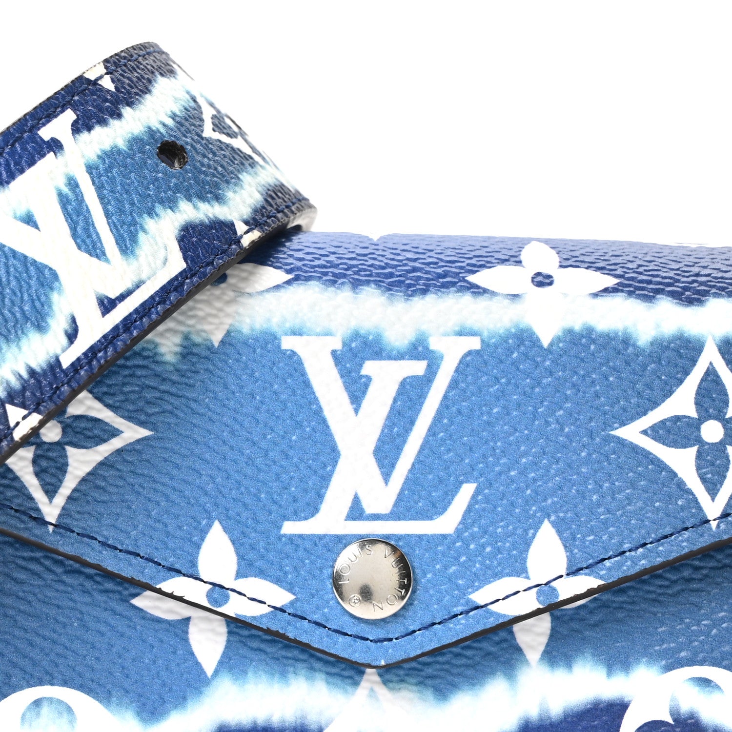 Monogram Escale 30mm Daily Multi Pocket Belt 80 32 Blue