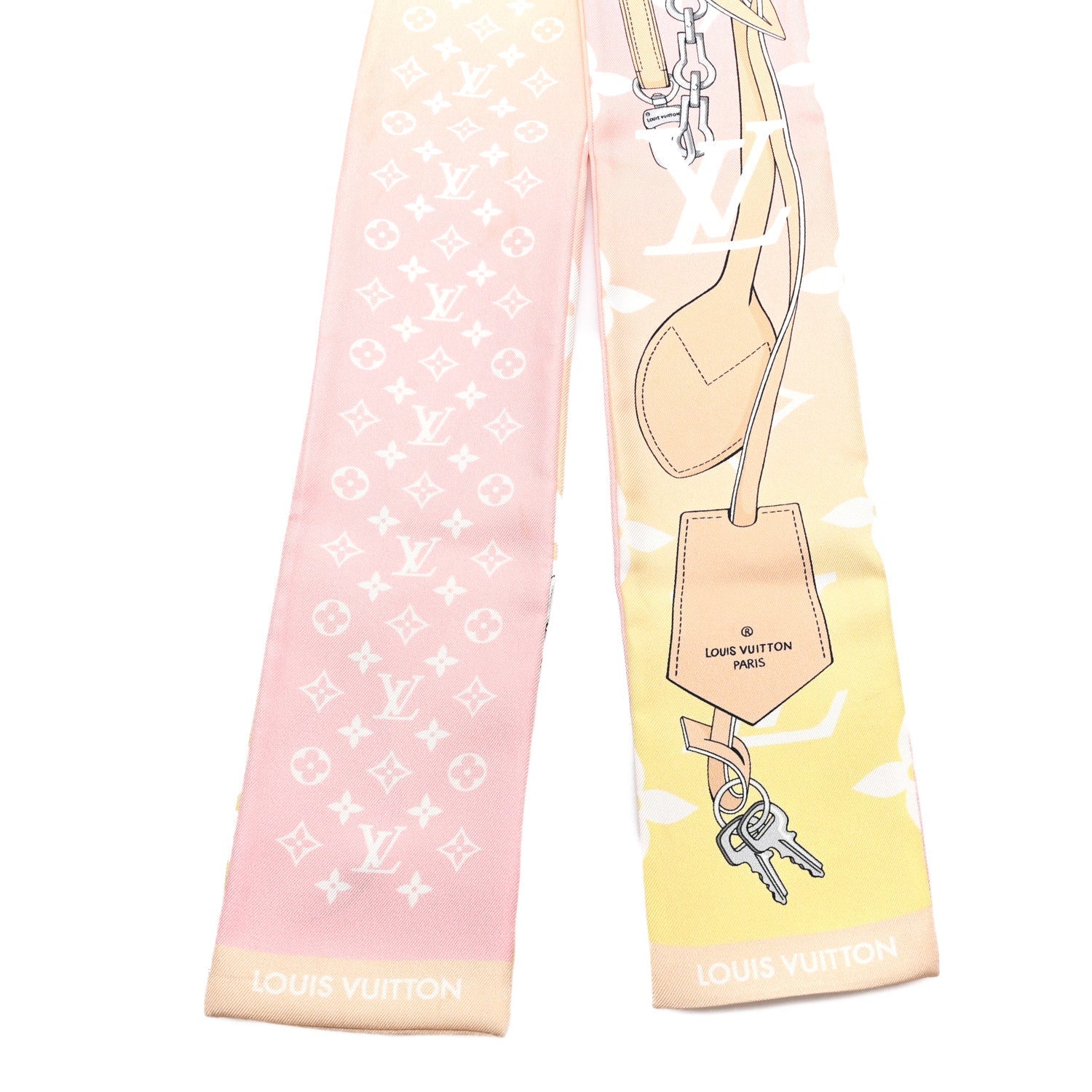 Silk Monogram Gradient Confidential Bandeau Rose