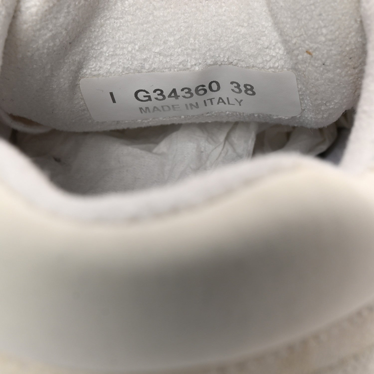 Suede Calfskin Fabric CC Sneakers 38 White