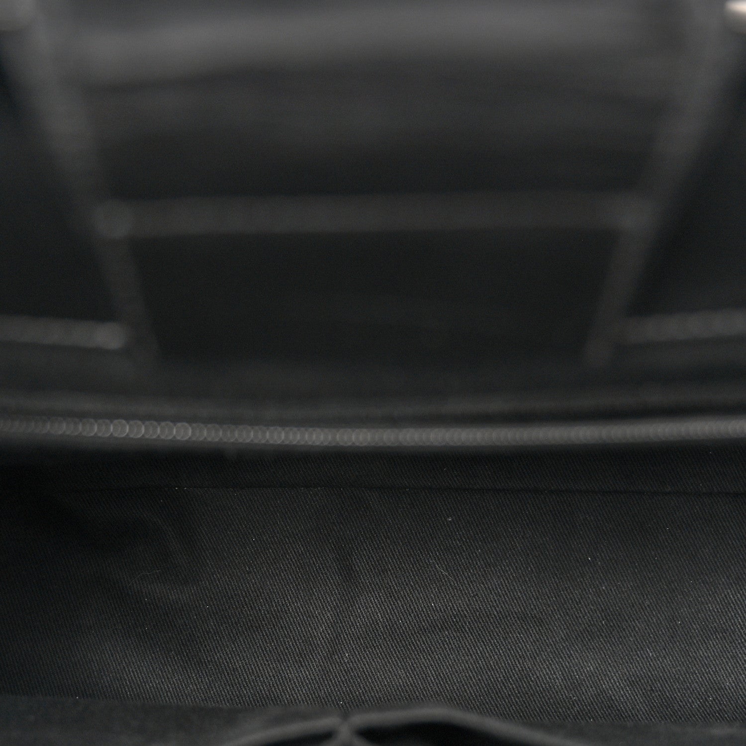Glazed Calfskin Quilted Large CC Delivery Tote Black