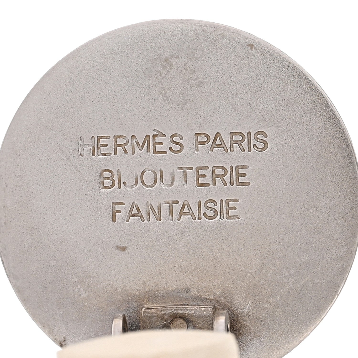 Palladium Clou De Selle Clip On Earrings