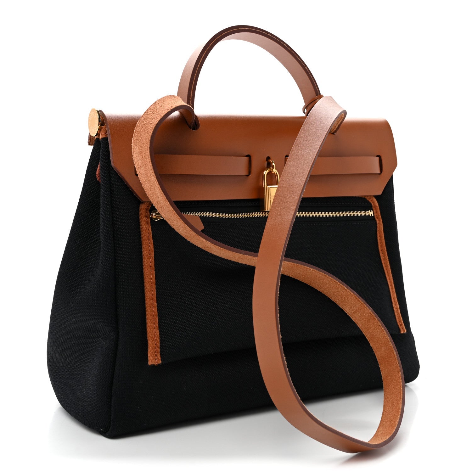 Military Toile Vache Hunter Herbag Zip Retourne 31 PM Black Fauve
