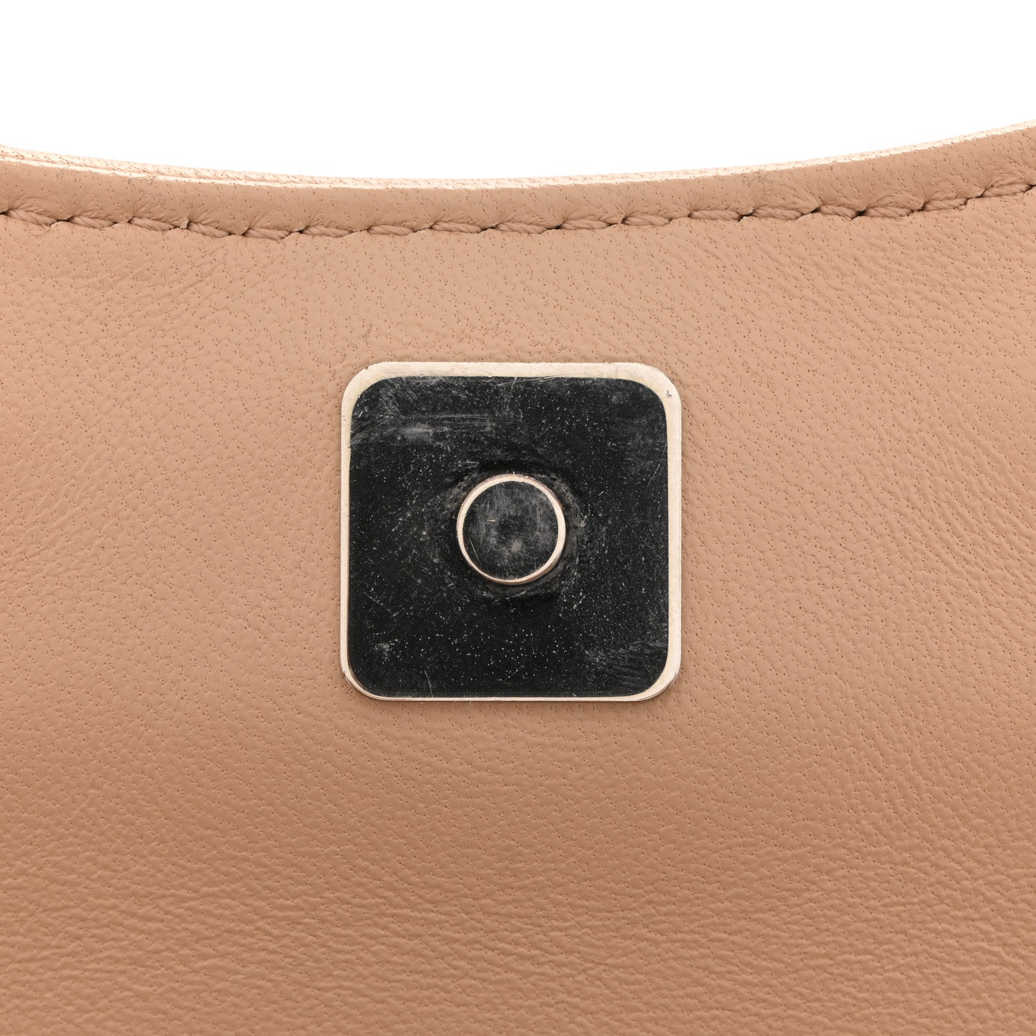 Nappa Vertical Matelasse Small Maxi Horsebit Chain Shoulder Bag Beige