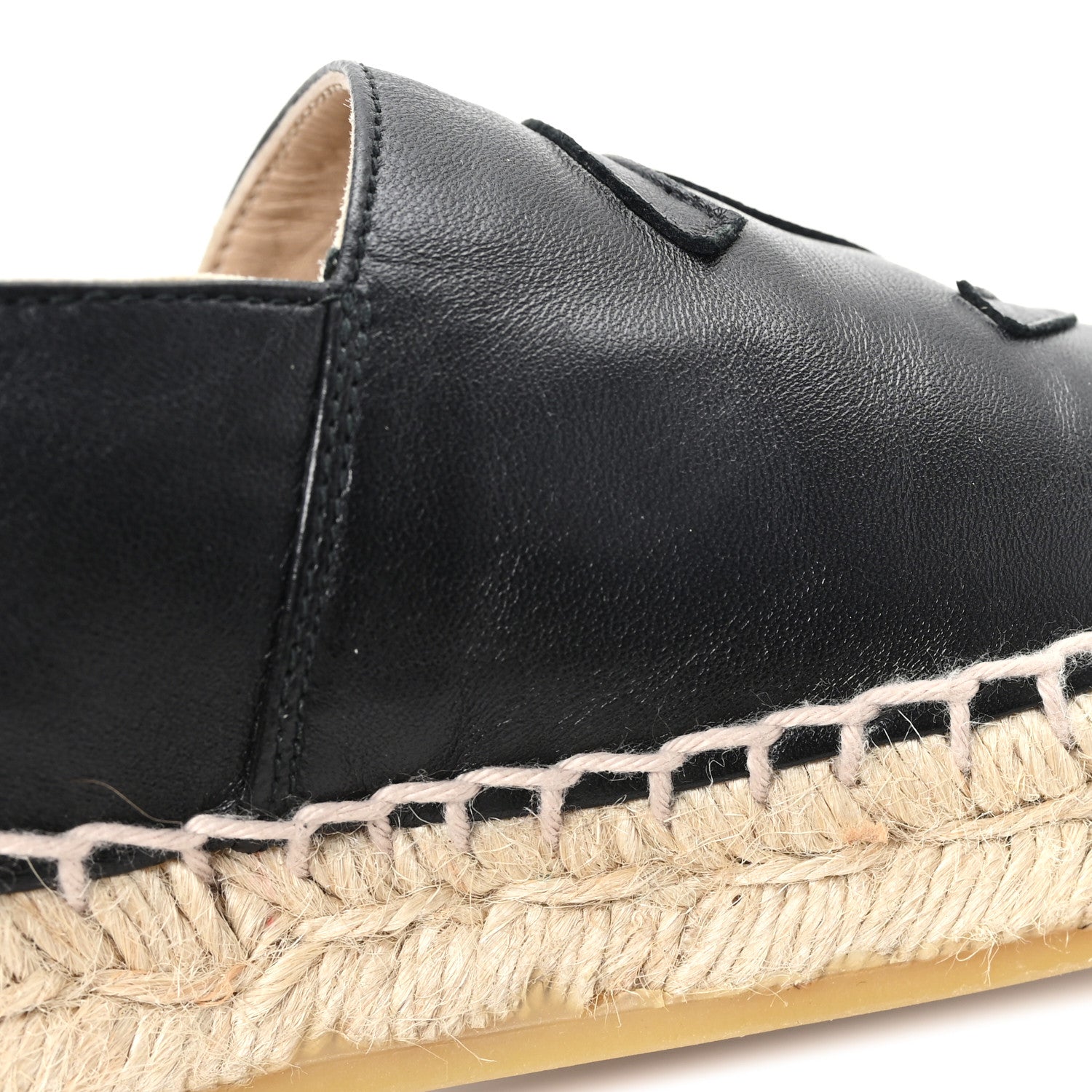 Lambskin CC Espadrilles 36 Black