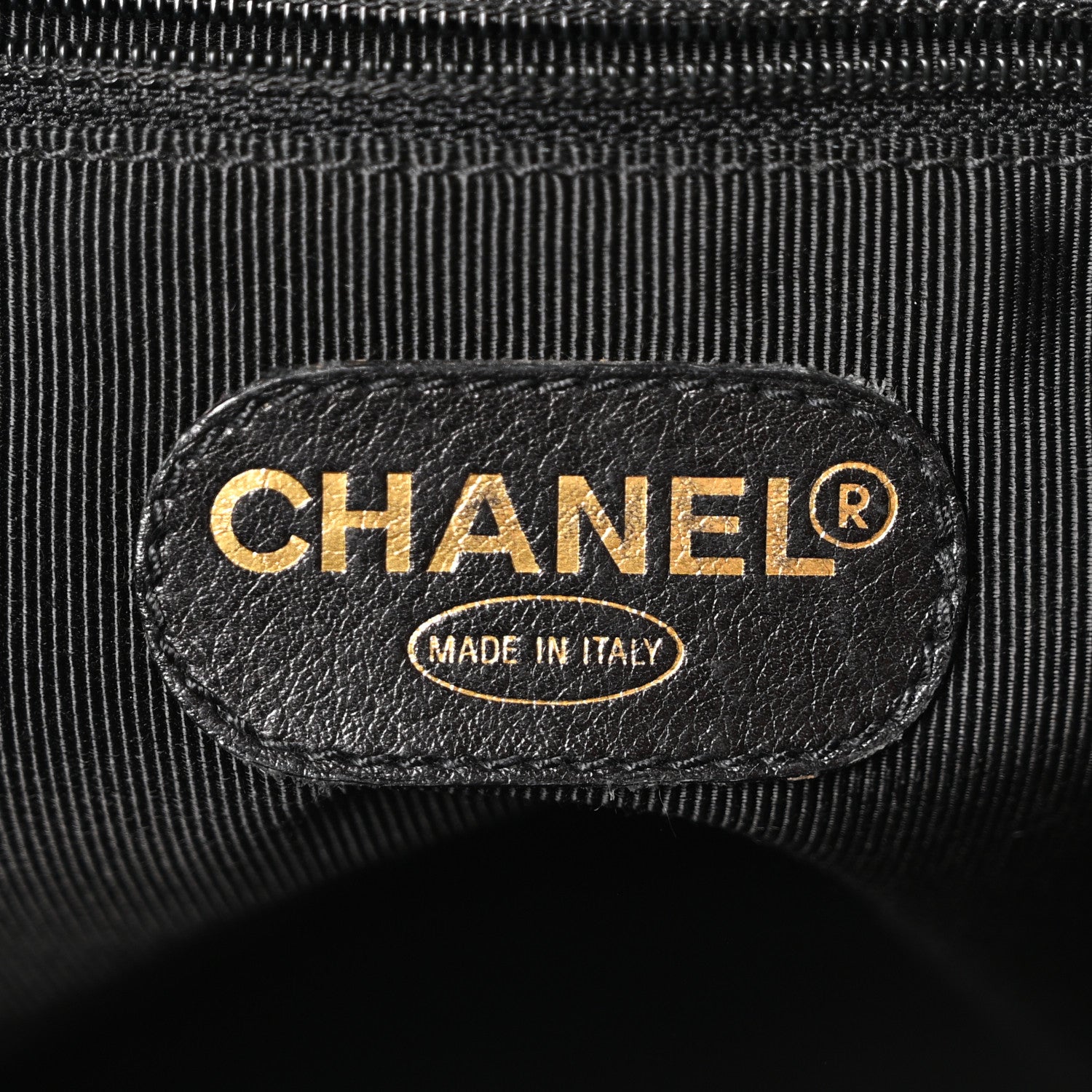 Vinyl Quilted Shoulder Bag Black