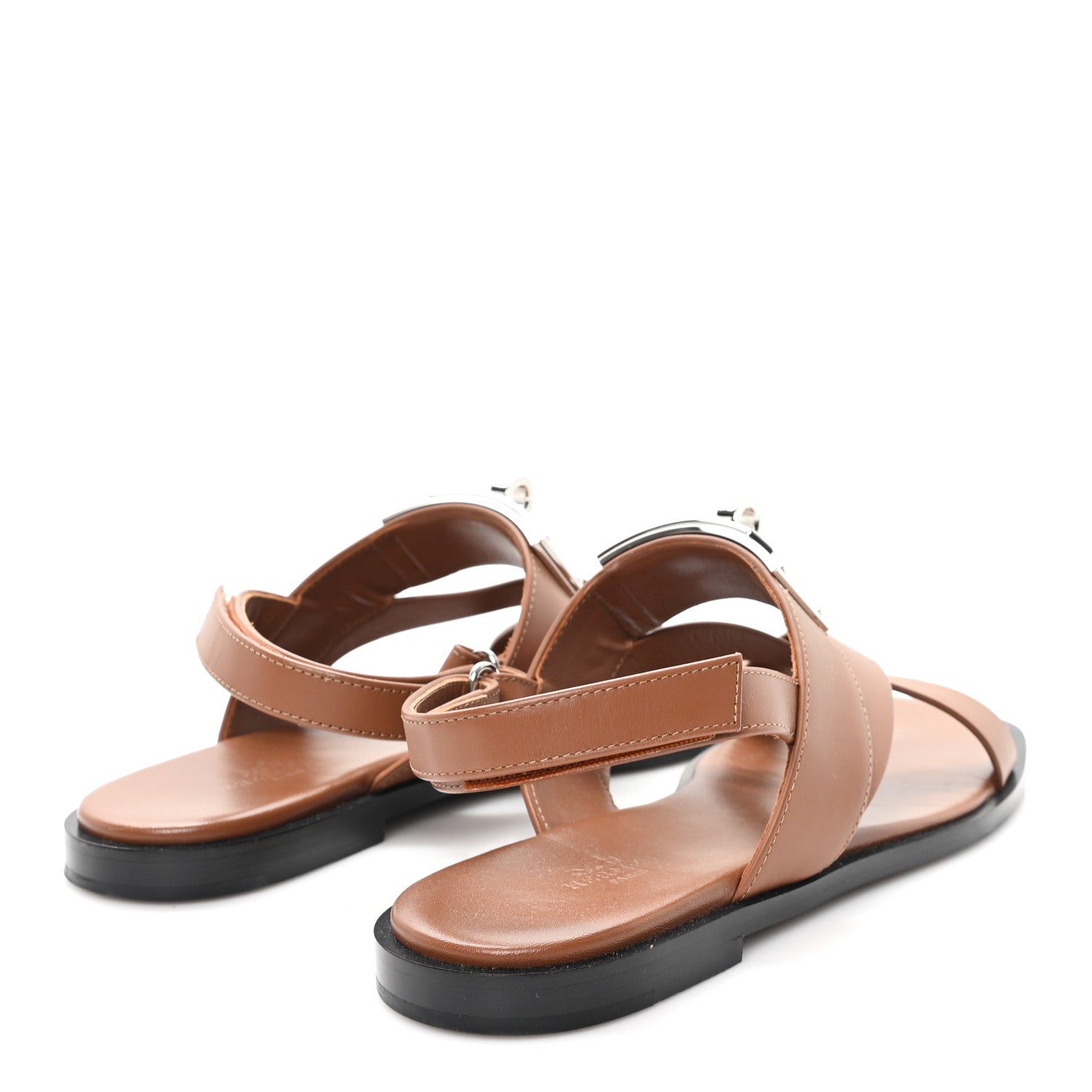 Calfskin Womens Ines Sandals 38 Gold