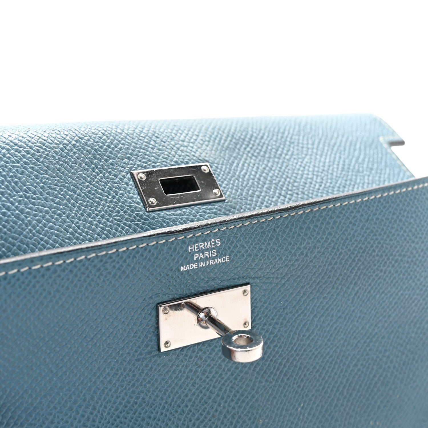 Epsom Kelly Longue Wallet Blue Jean