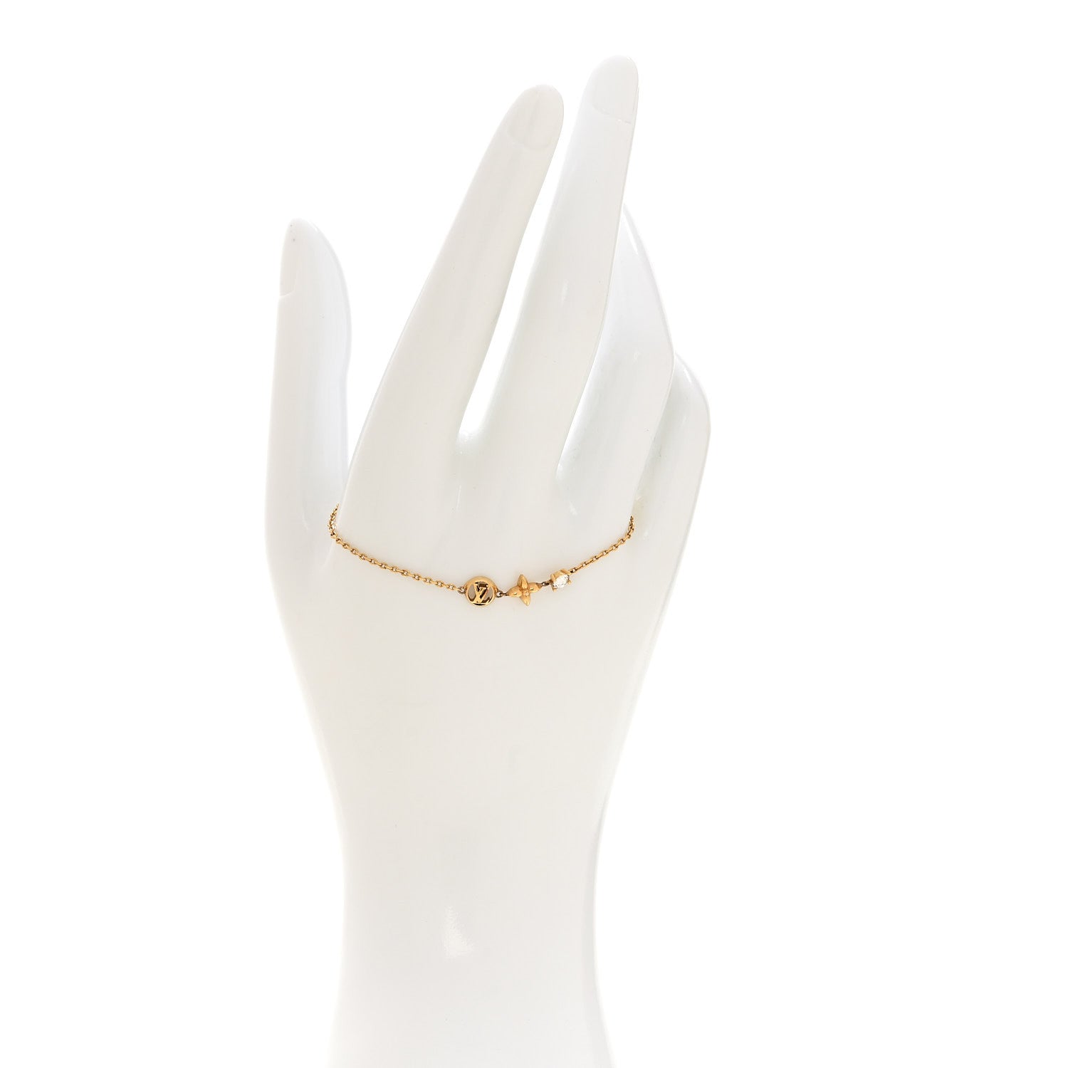 Metal Crystal Petit Louis Bracelet Gold