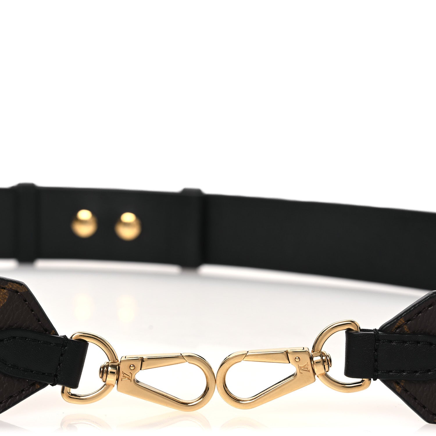 Monogram Adjustable Bandouliere Shoulder Strap Black